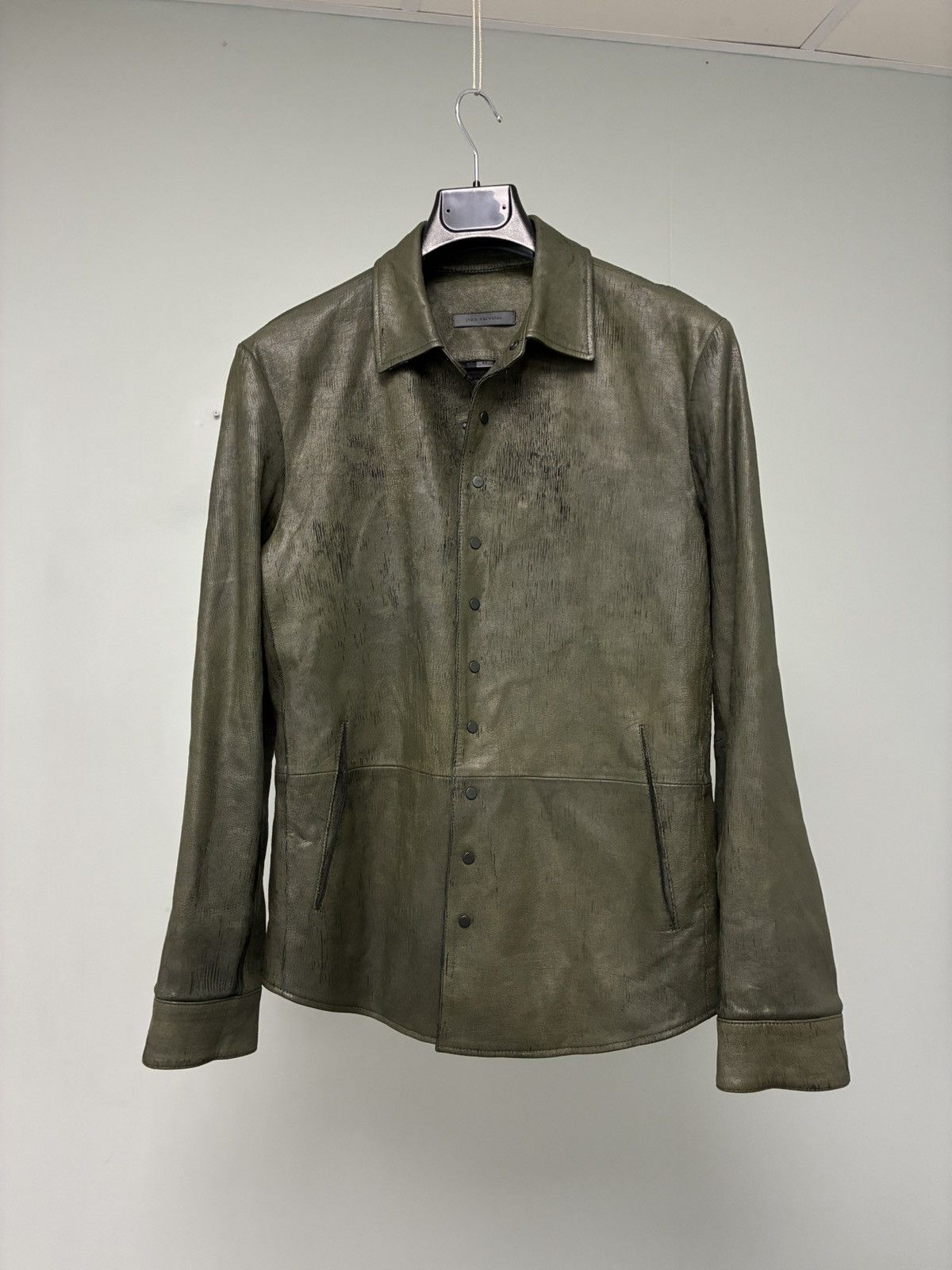 John Varvatos Kelch Leather Shirt Jacket EU 44 USA 34 small Size US S / EU 44-46 / 1 - 16 Thumbnail