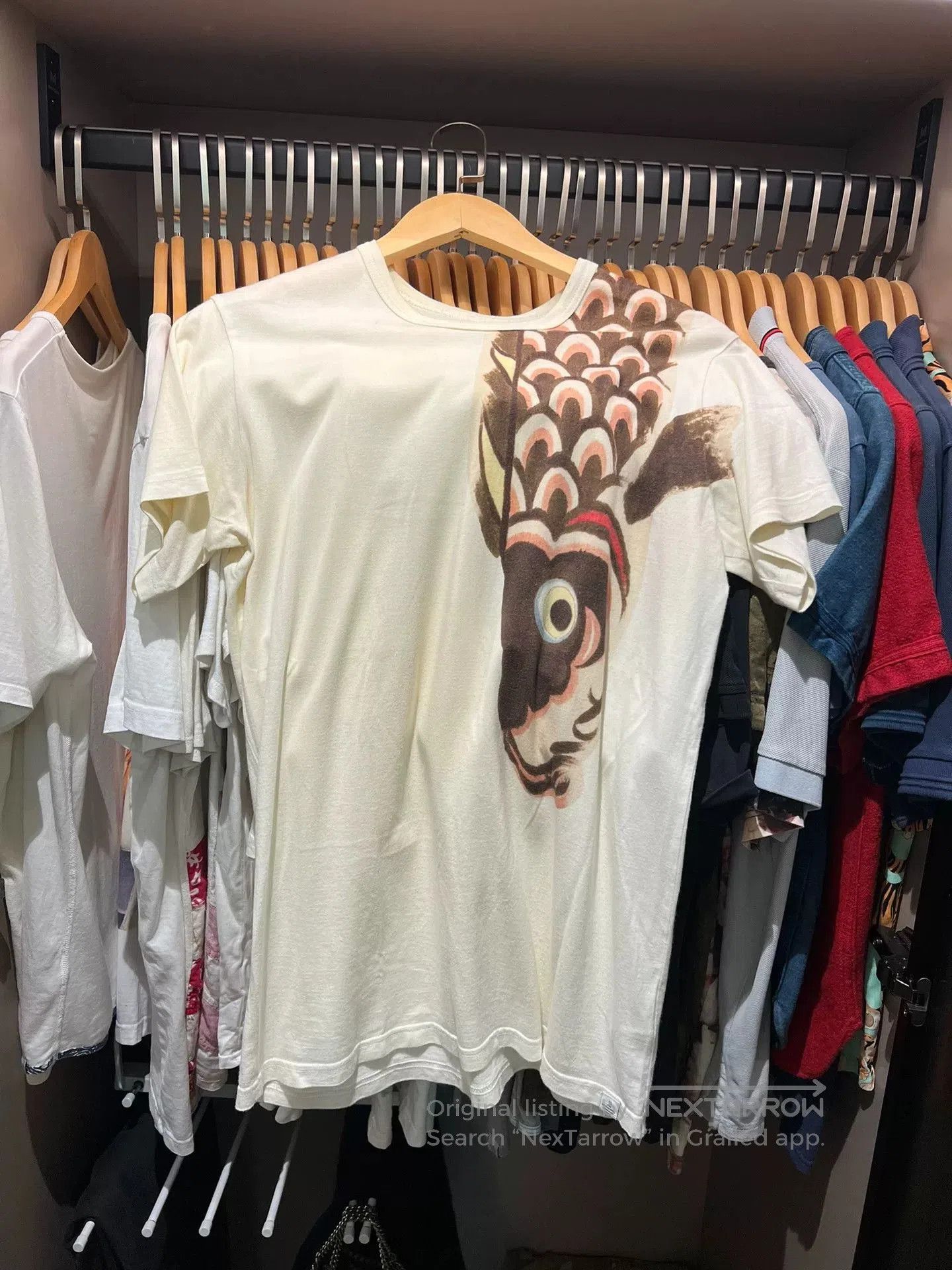 visvim koi fish graphic tee.