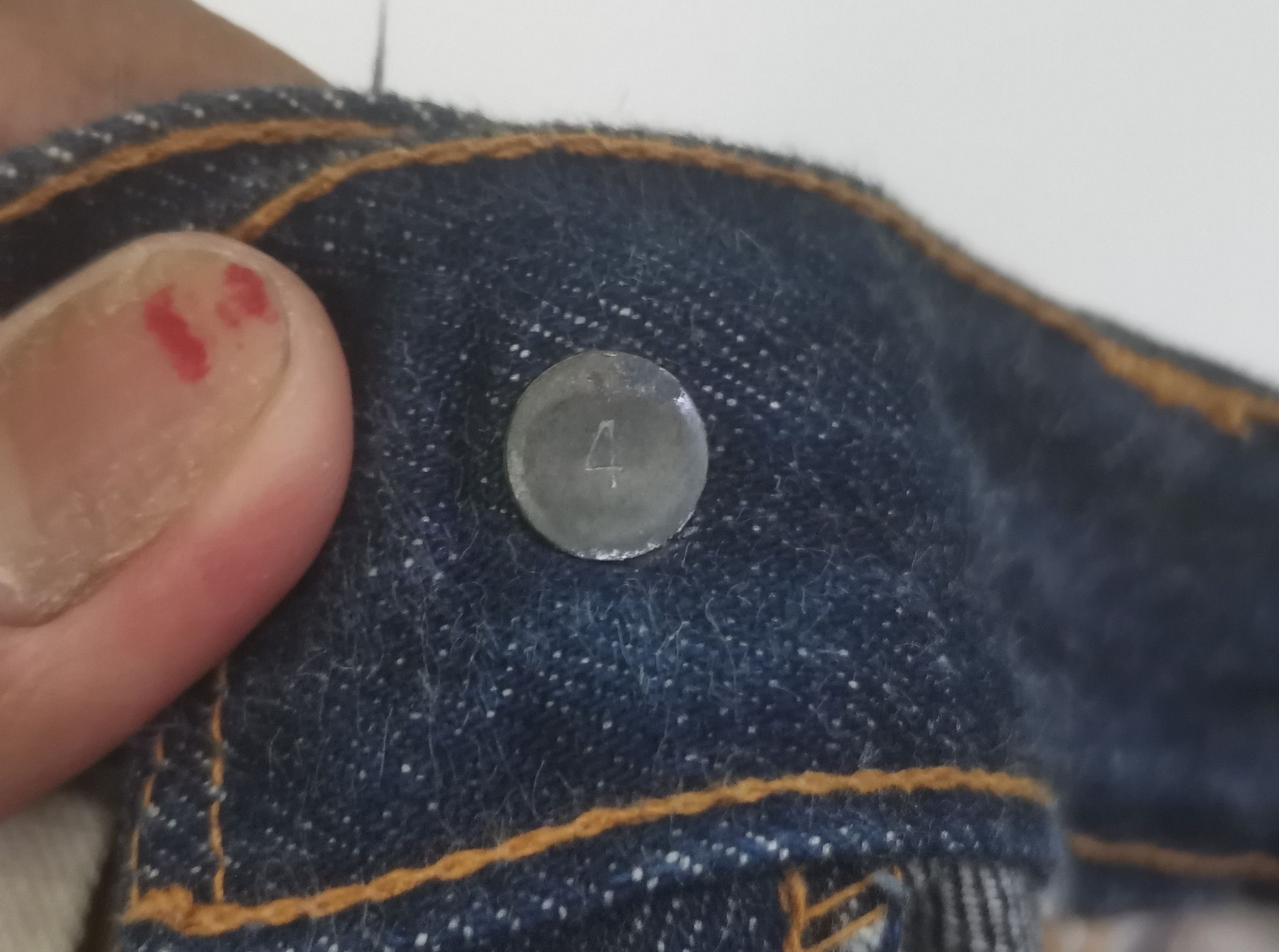 Levi's × Vintage Rare vintage 60s Levi's 502 0117 stemp button no 4 Size US 30 / EU 46 - 6 Thumbnail