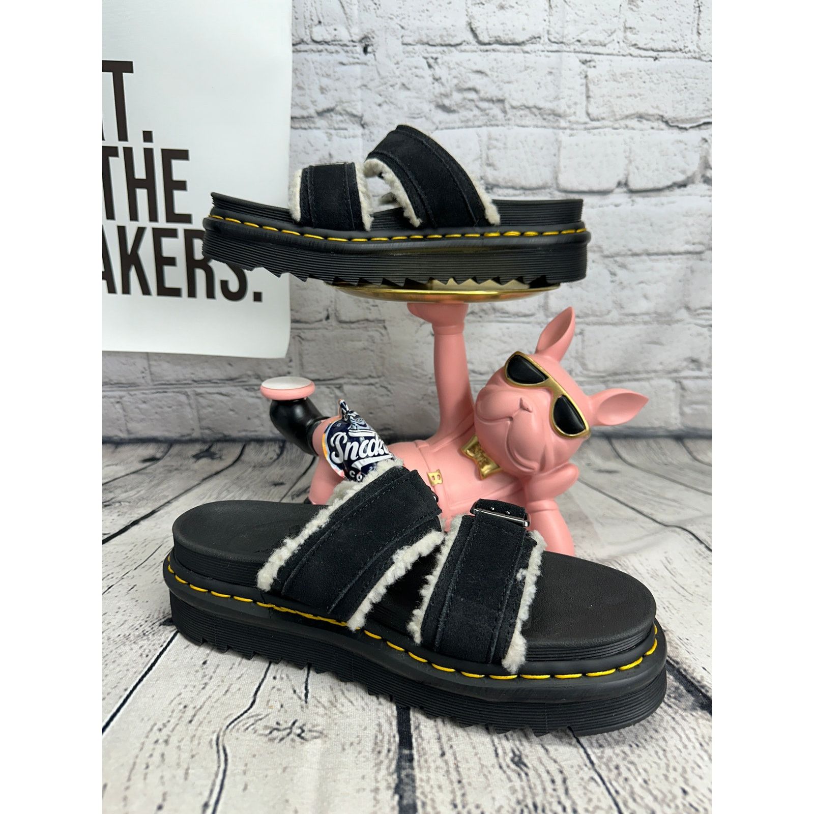 Dr. Martens Dr Martens Myles Platform Sandals Womens 8 Black Slides Size US 8 / IT 38 - 6 Thumbnail