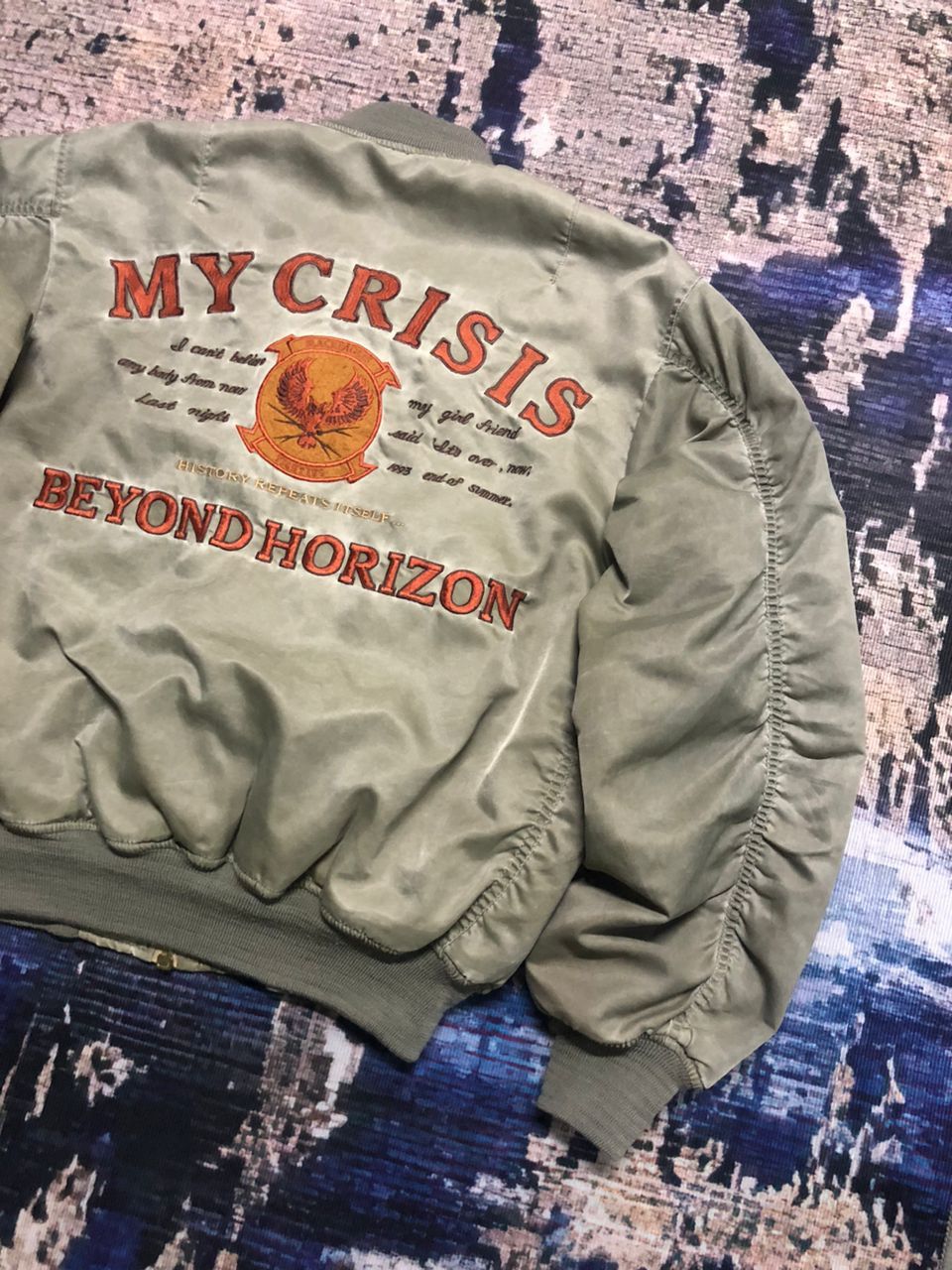 Sports Specialties My Crisis Beyond Horizon Black Eagle Fighting Bomber Jacket Size US M / EU 48-50 / 2 - 5 Thumbnail