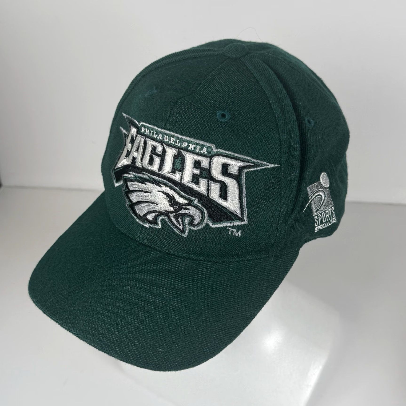 Sports Specialties VINTAGE Sports Specialties Philadelphia Eagles Snapback Hat NFL Green Men One Size Boys Girls Mens Womens Size ONE SIZE - 2 Thumbnail