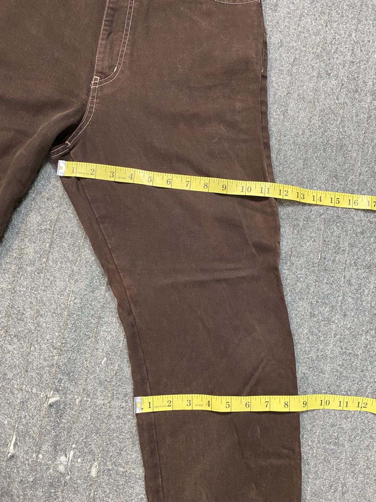 MCM MCM Legere Brown Khaki Denim Jeans Straight Waist Size 28 Size 28" / US 6 / IT 42 - 15 Thumbnail
