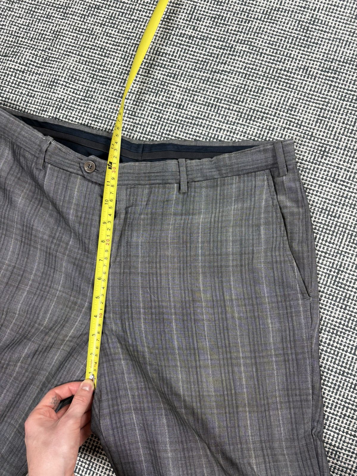 Pal Zileri Pal Zileri lab wool checkered suit set blazer jacket pants Size 44R - 21 Thumbnail