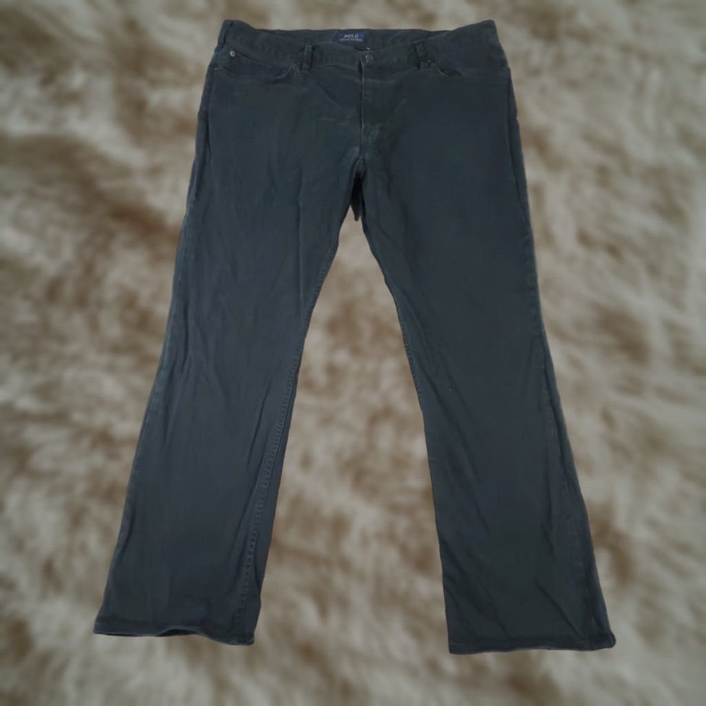 Ralph Lauren Ralph Lauren Chino Pants Mens 40x30 Black Flat Front Casual Trousers Size US 40 / EU 56 - 1 Thumbnail