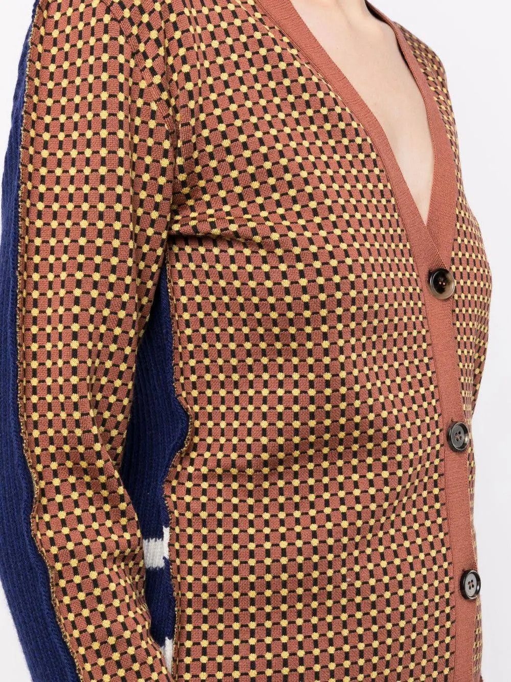 Marni o1w1db10824 V-neck Cardigan in Multicolor Size S / US 4 / IT 40 - 2 Thumbnail