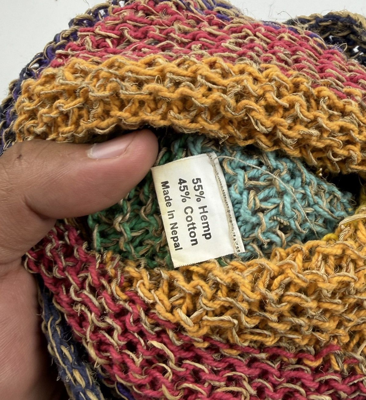 Japanese Brand made in nepal multicolor hemp hat tc44 Size ONE SIZE - 6 Thumbnail