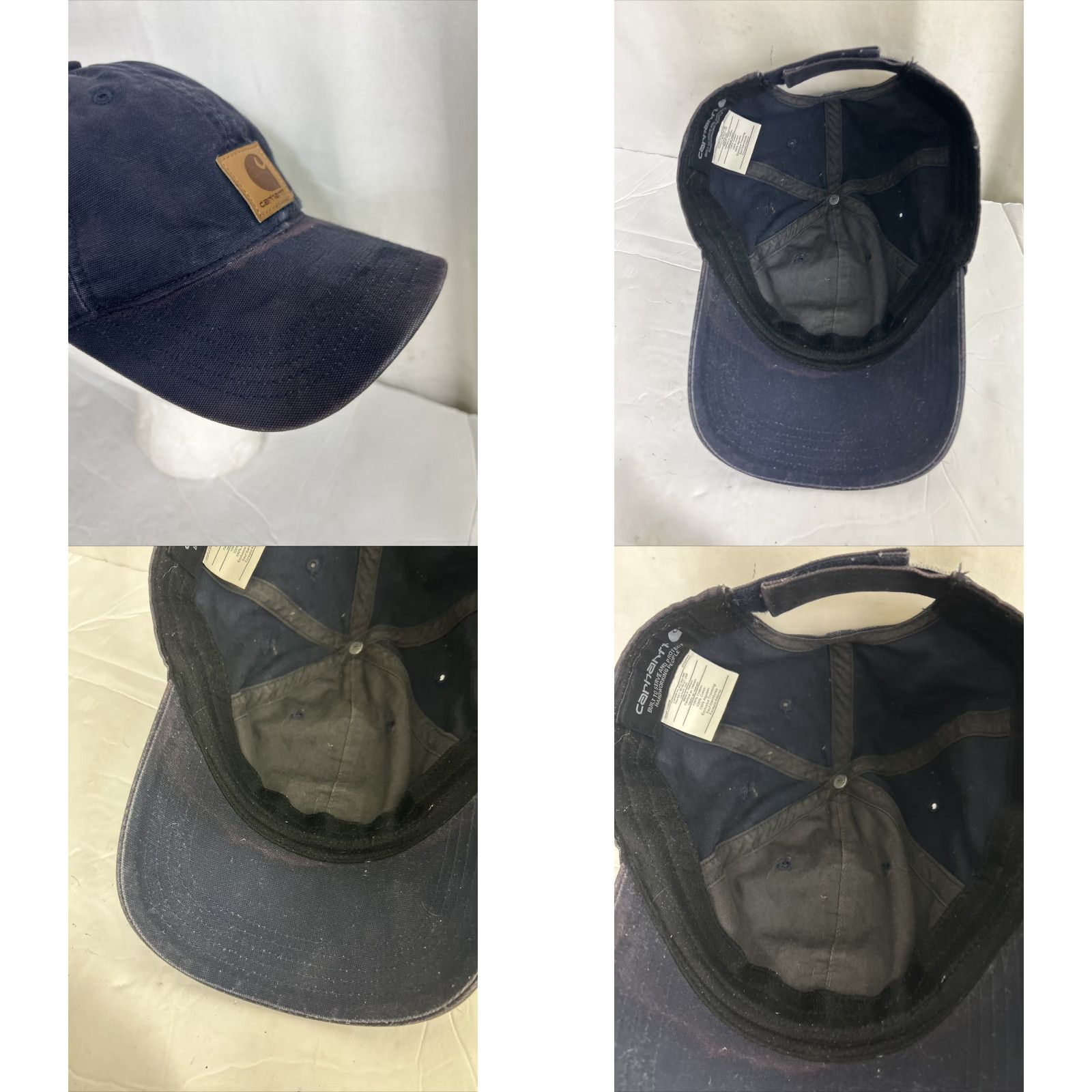 Carhartt VINTAGE Carhartt Blue Hat Cap Baseball Adjustable Cotton Canvas Strap Patch Logo Ballcap Men Size ONE SIZE - 9 Thumbnail