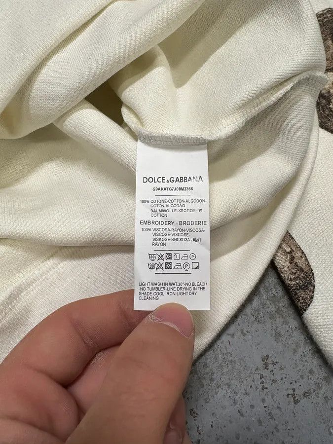 Dolce & Gabbana SS2014 Dolce & Gabbana White Coin Hoodie Size US L / EU 52-54 / 3 - 10 Thumbnail