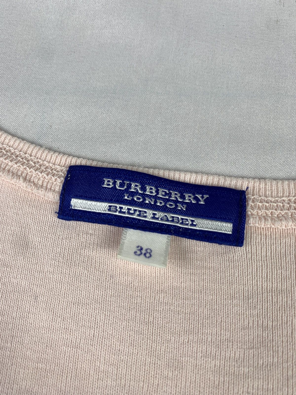 Burberry Blue Label Soft Pink Iconic Horse Graphic Spell Out Tank Top Size L / US 10 / IT 46 - 5 Thumbnail