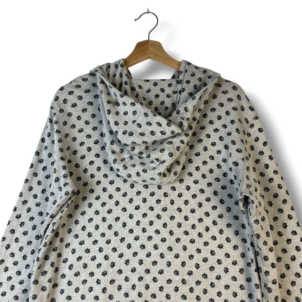 Issey Miyake 🇯🇵 NE-NET ISSEY MIYAKE FULL PRINT ZIPPER HOODIE SWEATER was Size L / US 10 / IT 46 - 13 Thumbnail