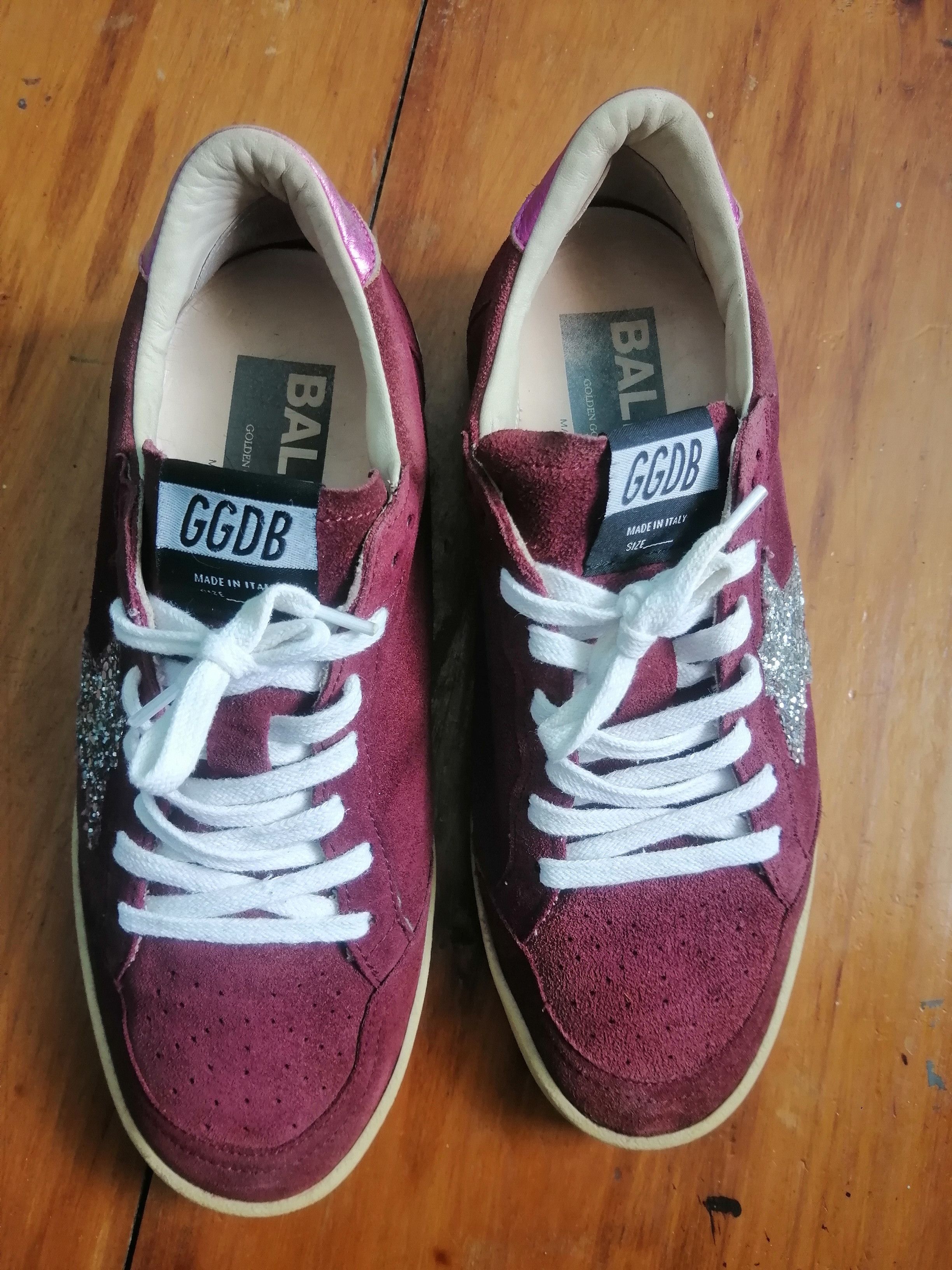 Golden Goose Maroon Golden Goose Ballstar Size US 5 / EU 37 - 1 Thumbnail