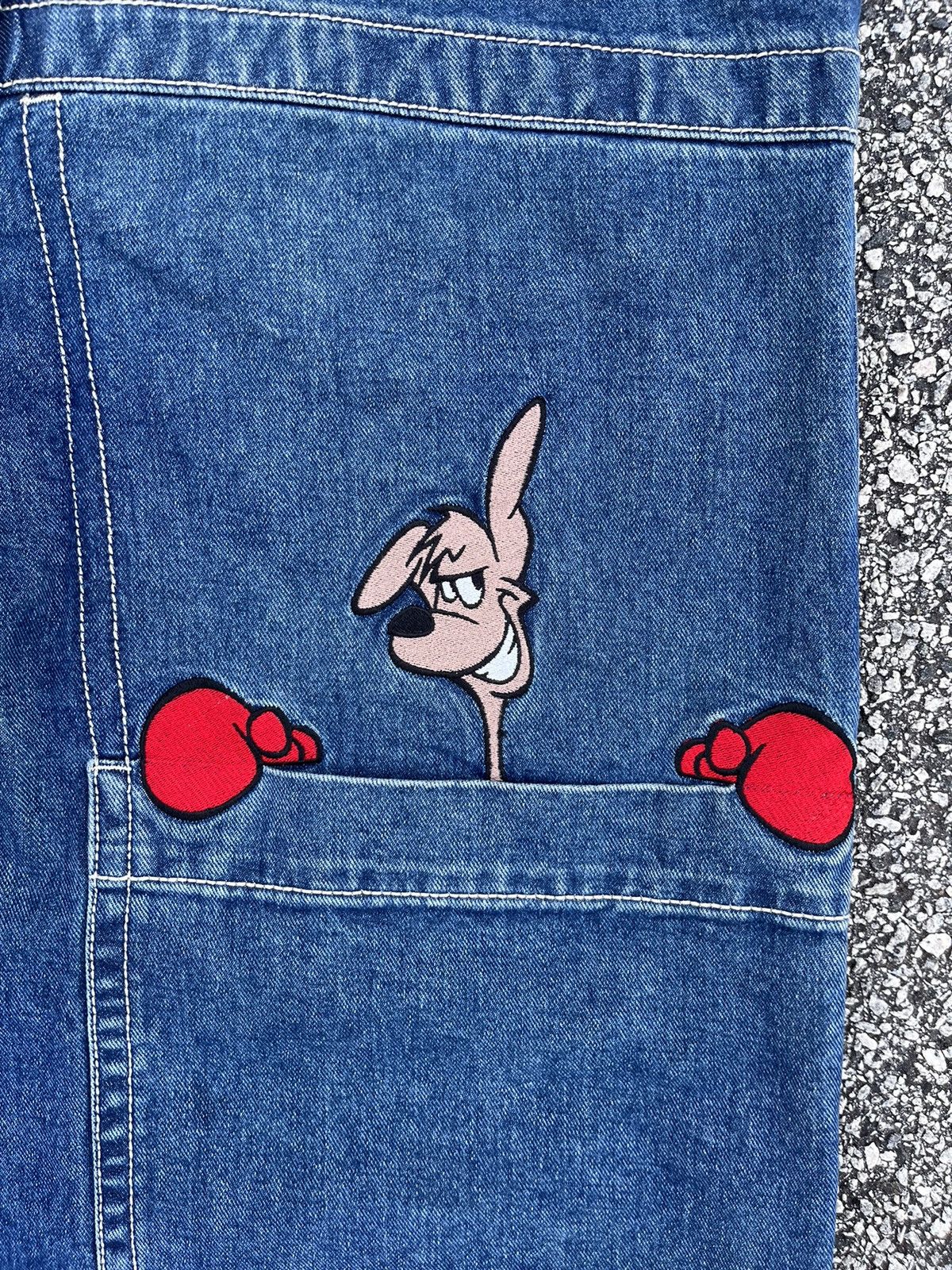 JNCO × Vintage Kangaroo 34 Dark Stone Jnco Wide Leg Jeans Size US 34 / EU 50 - 5 Thumbnail