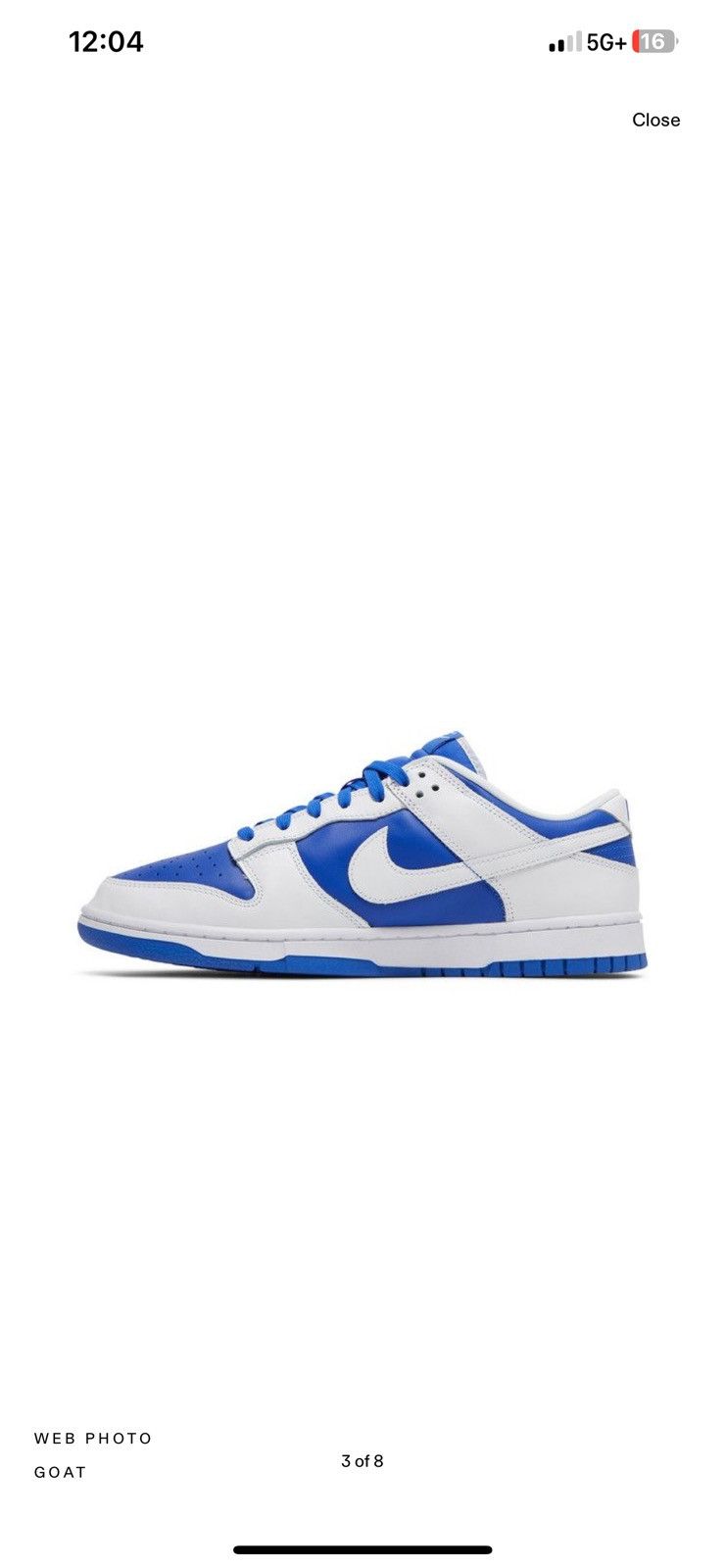 Nike Racer Blue Dunk Low Size US 9 / EU 42 - 6 Thumbnail