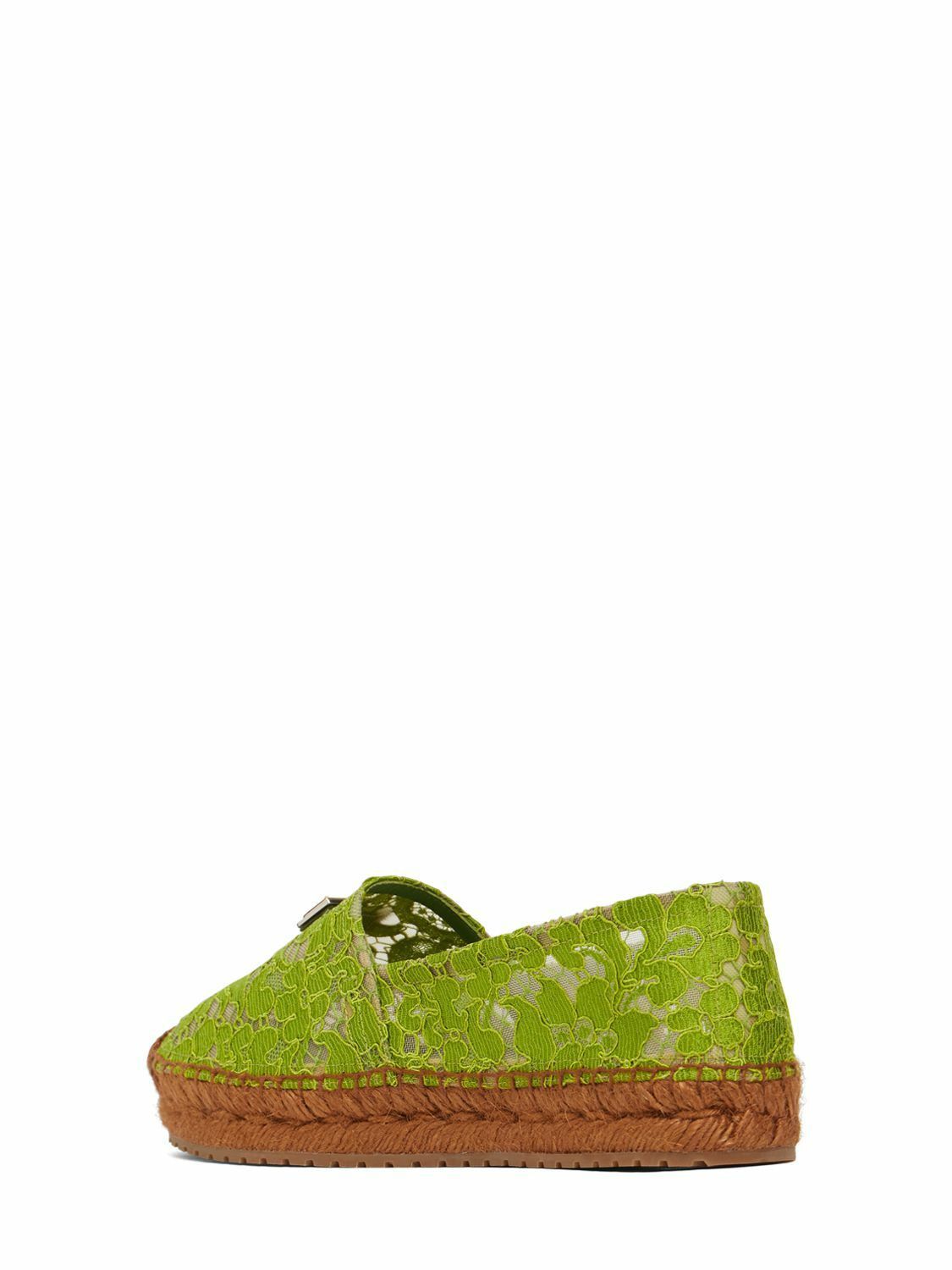 Dolce & Gabbana o1y0925 Espadrilles in Green Size US 4 / IT 34 - 2 Thumbnail