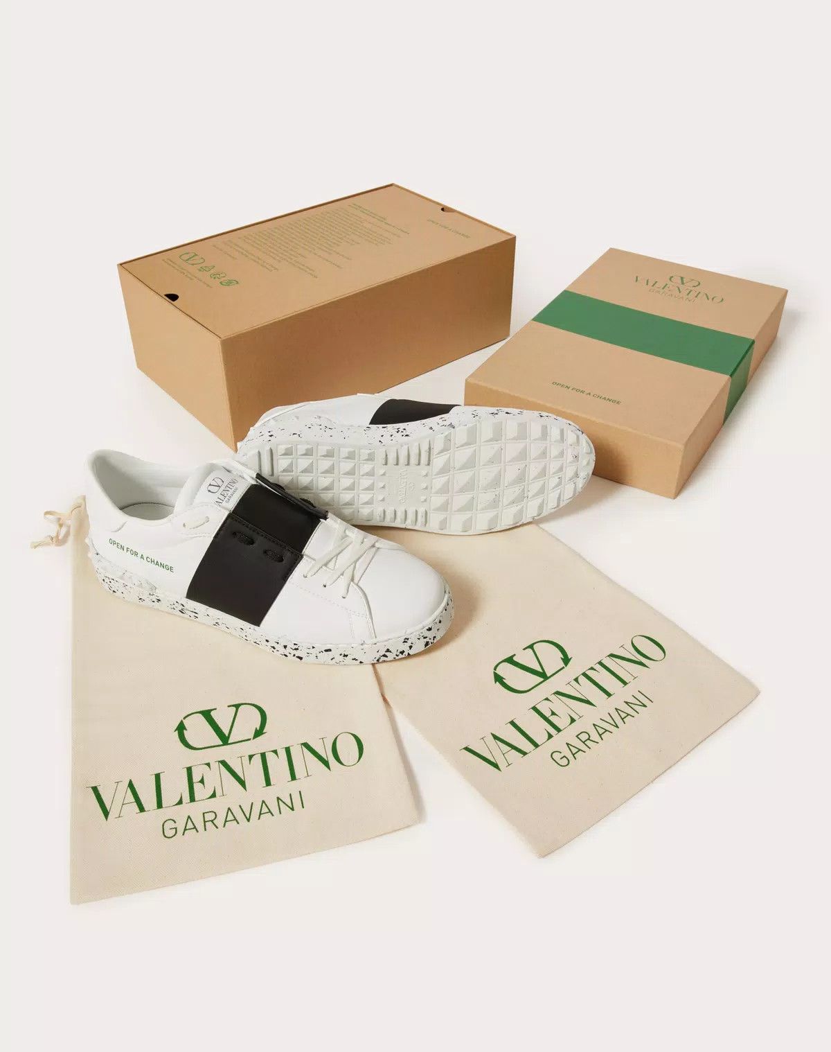 Valentino oc11z0625 Open For A Change Sneaker in White Size US 12 / EU 45 - 7 Thumbnail