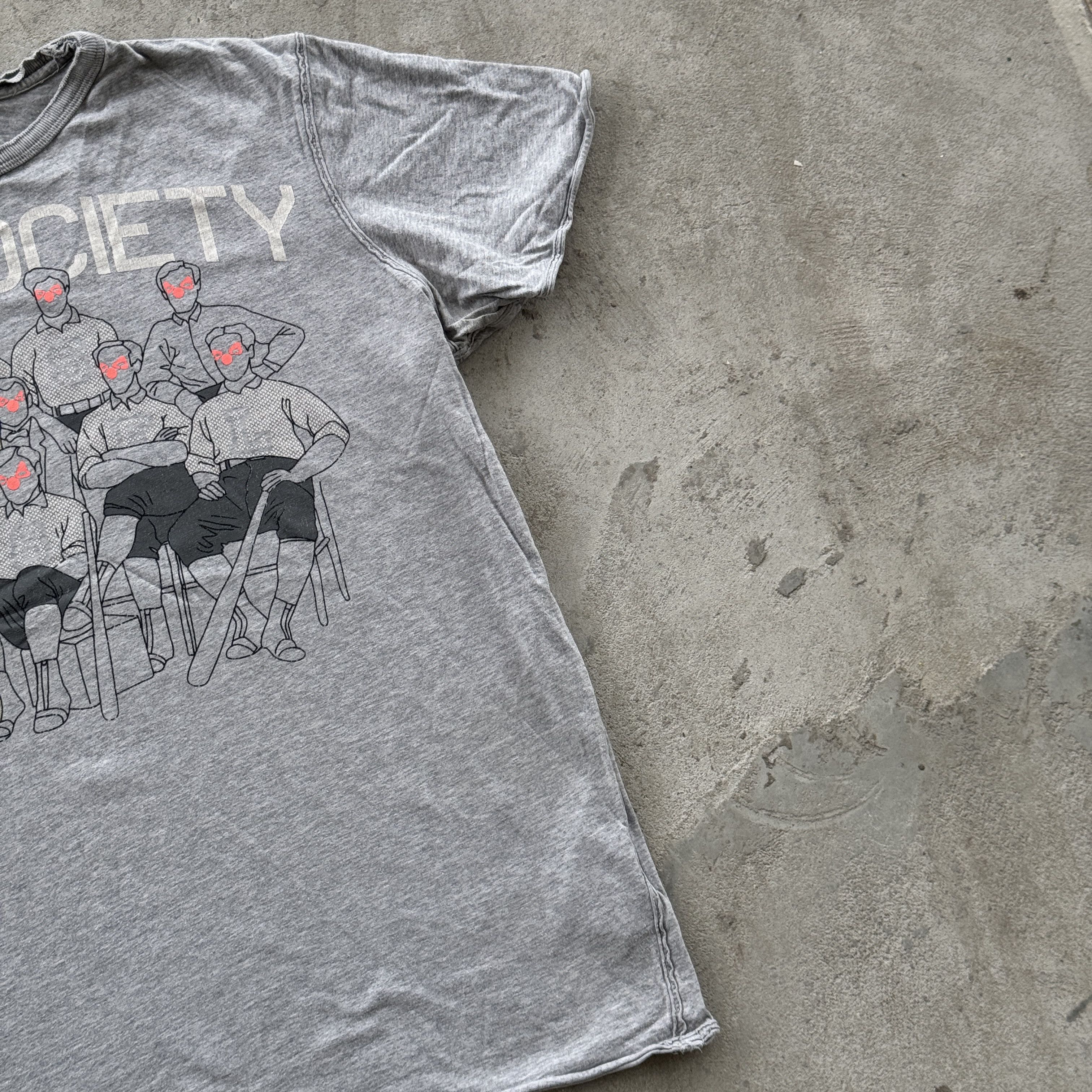Diesel Diesel Bad Society Vintage Grey Graphic Distress T Shirt Size US L / EU 52-54 / 3 - 2 Thumbnail