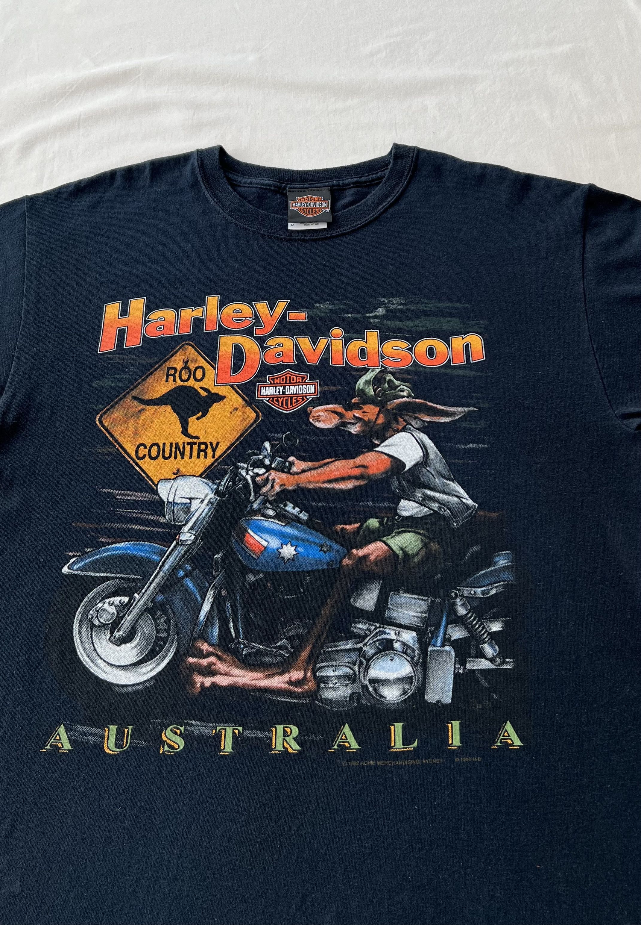 Harley Davidson Vintage 2000s Harley Davidson Australia Kangaroo T-shirt Size US M / EU 48-50 / 2 - 5 Thumbnail