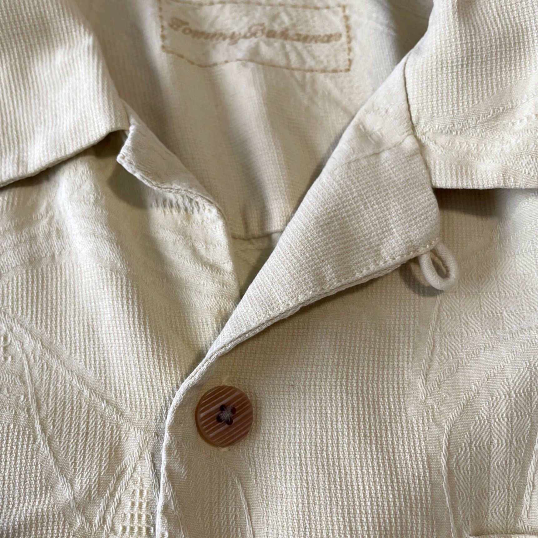 Tommy Bahama Tommy Bahama Shirt Mens M Yellow 100% Silk Short Sleeve Camp Button-Up Collared Beach Tropical 90s? Size US M / EU 48-50 / 2 - 5 Thumbnail