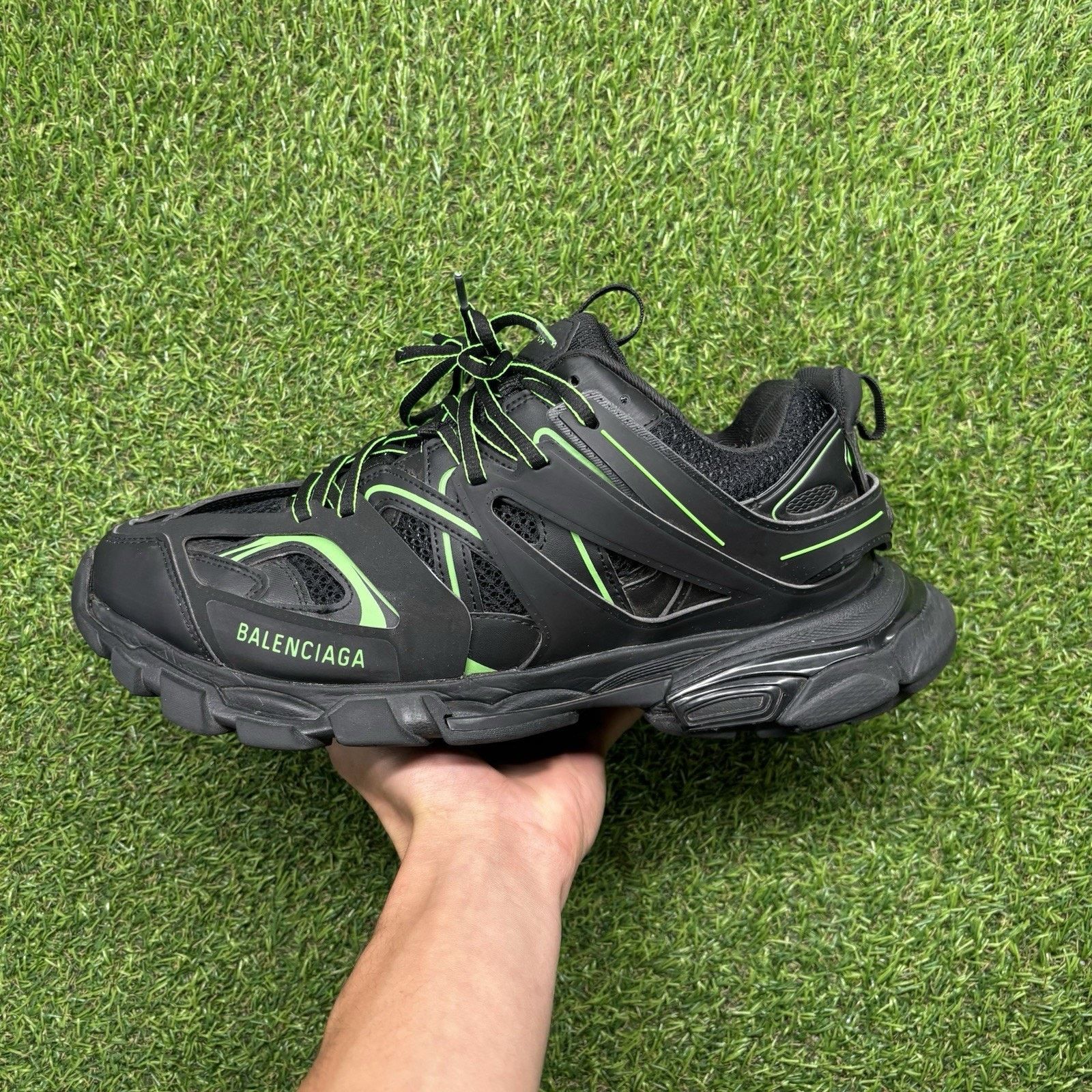 Balenciaga Balenciaga Track ' Black, Slime Green ' | GREAT CONDITION! Size US 13 / EU 46 - 11 Thumbnail