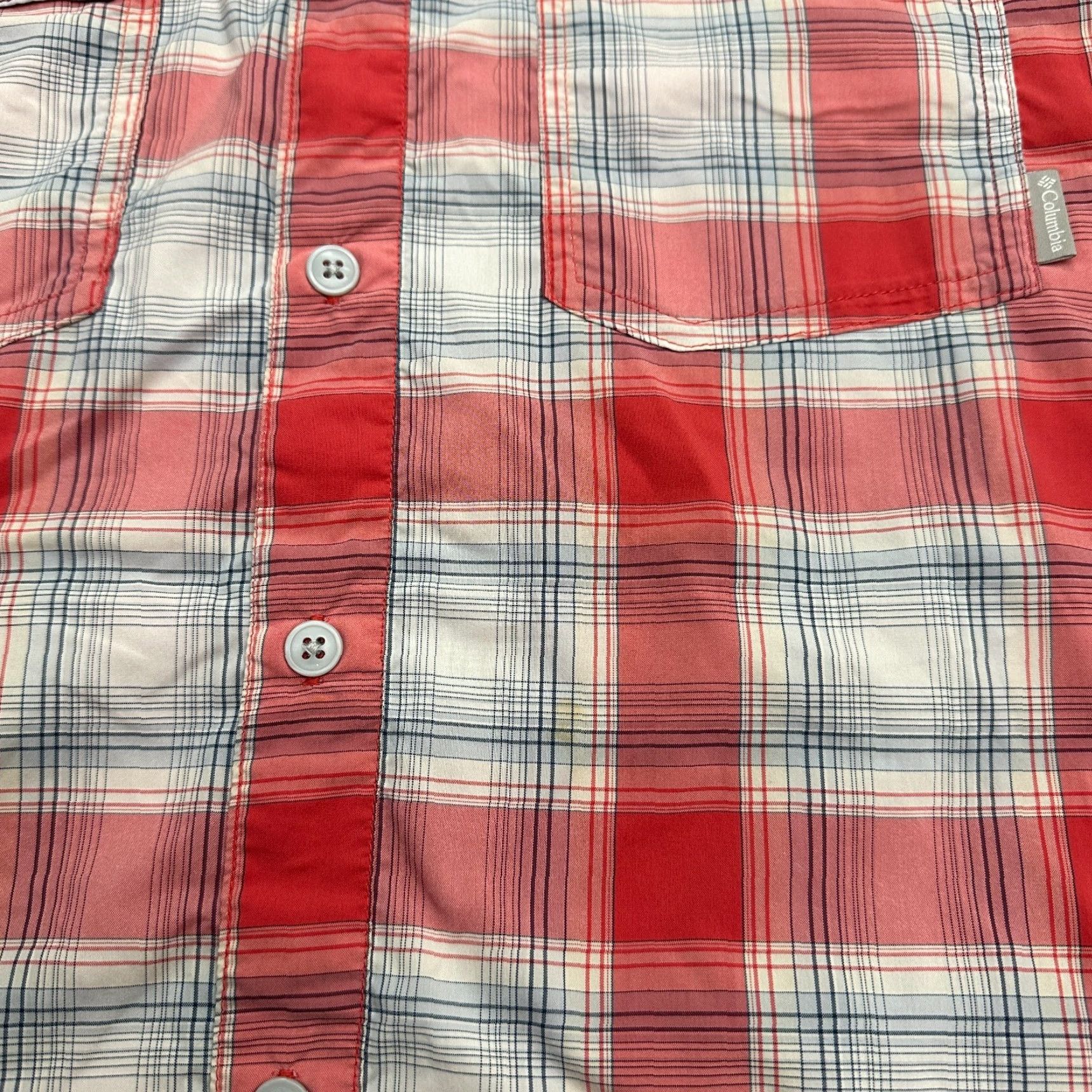 Vintage Columbia Omni Wick Shirt Mens Large Red Plaid Short Sleeve Button-Front Outdoor Casual Size US L / EU 52-54 / 3 - 5 Thumbnail