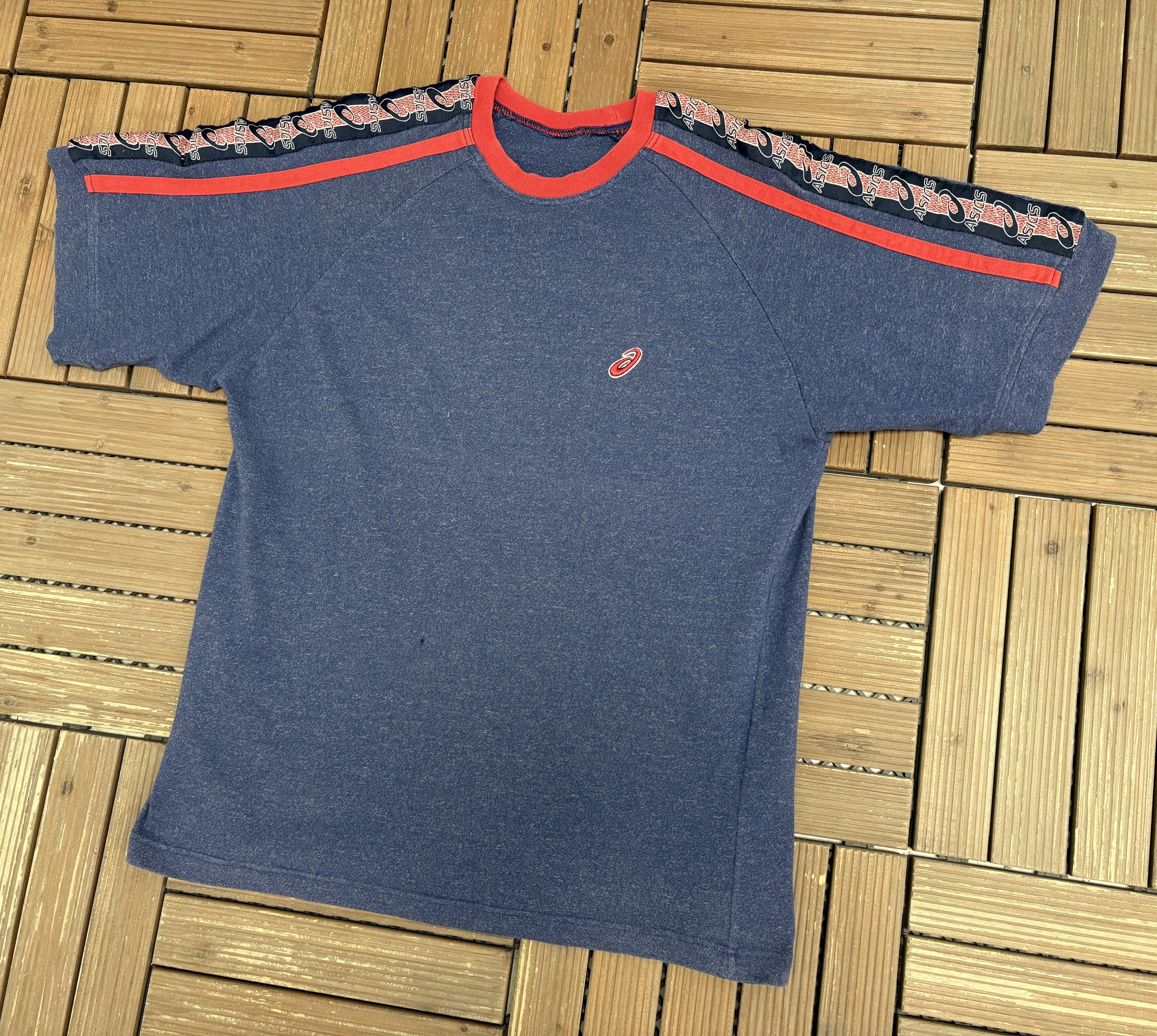 Asics Asics Small Embroidered Logo Vintage Blue T-Shirt Tee Size US L / EU 52-54 / 3 - 2 Thumbnail