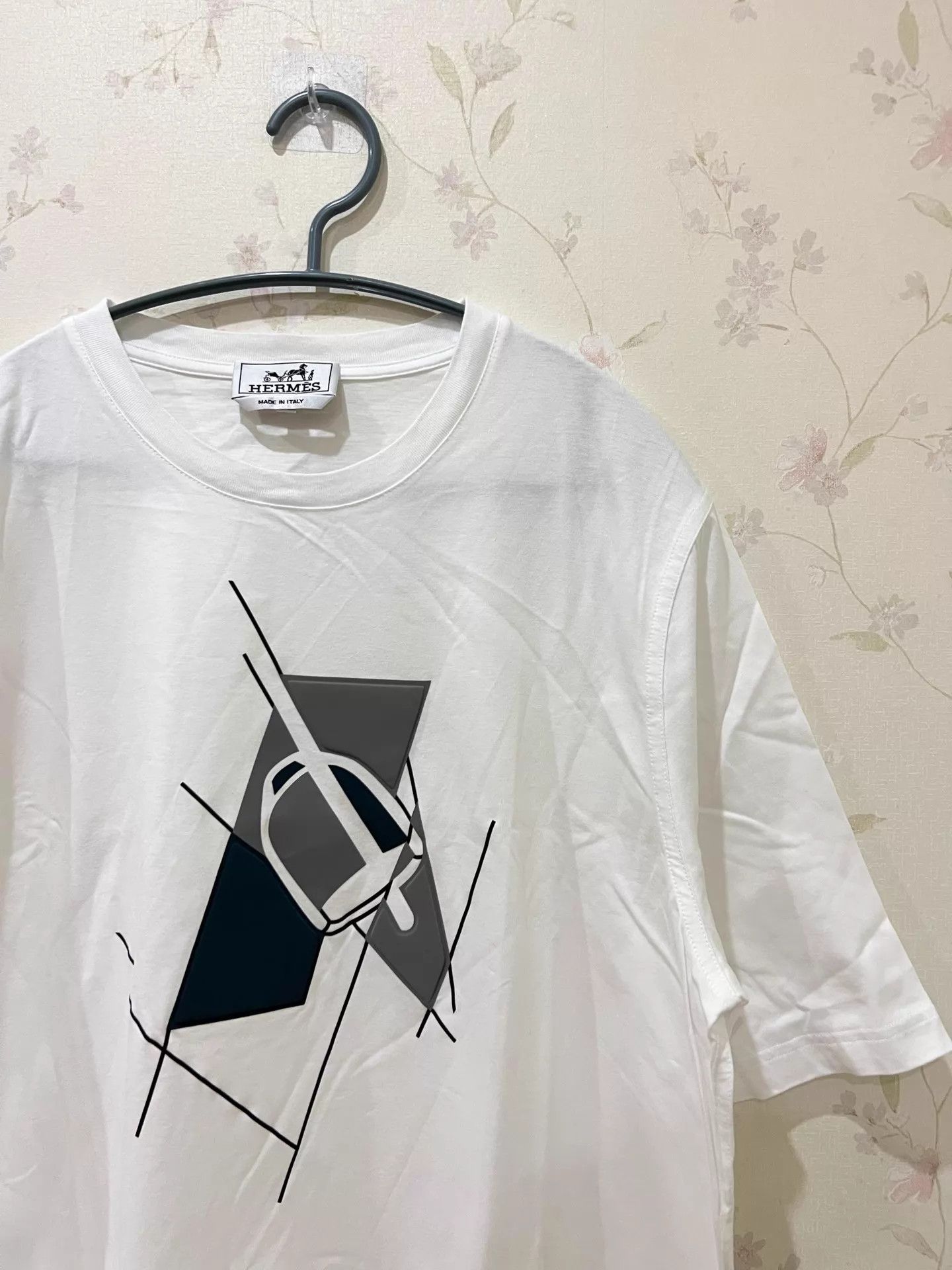 Hermes Hermes 3D Pony Logo White S Short Sleeve T-Shirt Size US S / EU 44-46 / 1 - 3 Thumbnail