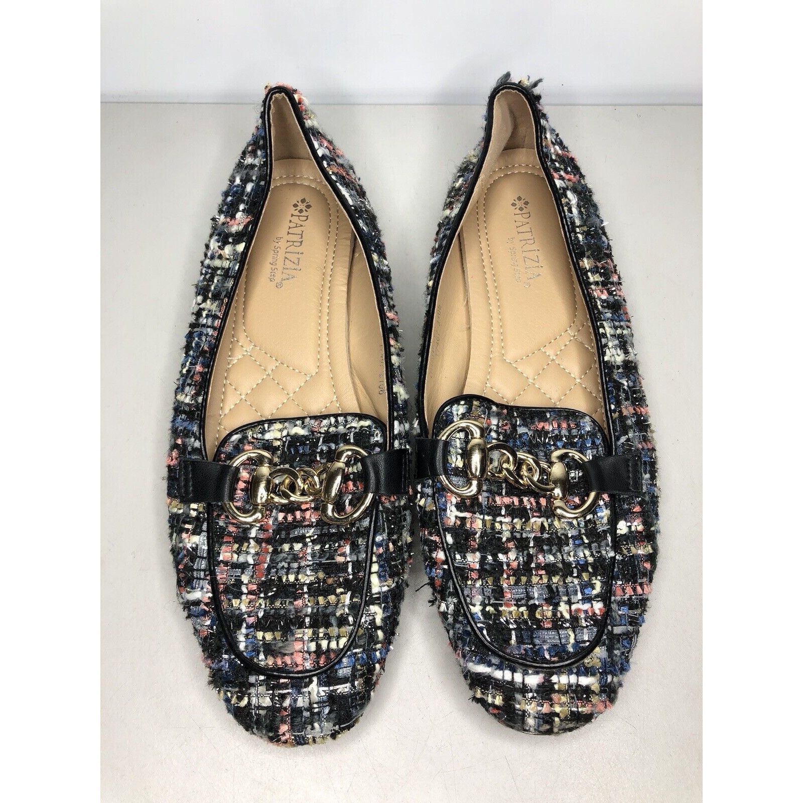 Spring Court Patrizia Spring Step Chanello Multicolor Fabric Leather Flat Size US 8.5 / IT 38.5 - 2 Thumbnail