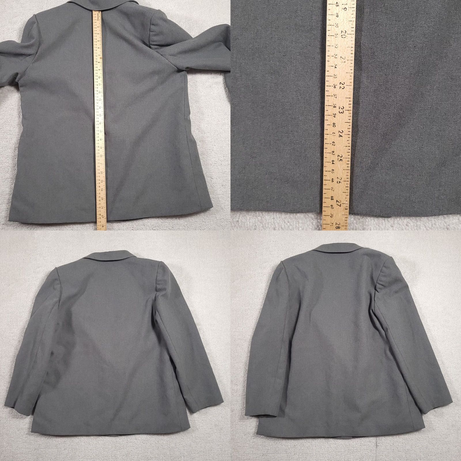 Vintage VINTAGE Koret Blazer Jacket Women 18 Gray Wool Blend 1 Button Shoulder Pads USA Blazer Women 18 Gray Wool Blend Medium? Size XXL / US 16-18 / IT 52-54 - 8 Thumbnail