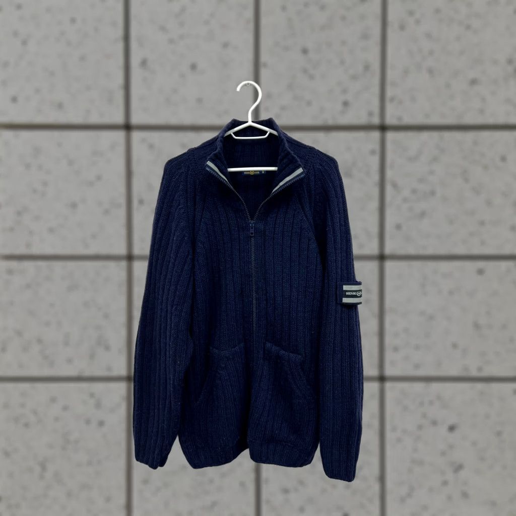 Henri Lloyd VINTAGE Henri Lloyd Wool Knitted Cardigan Sweater M Blue Mens Regular Size M Cardigan Wool Knitted Vintage Men Size US M / EU 48-50 / 2 - 1 Thumbnail