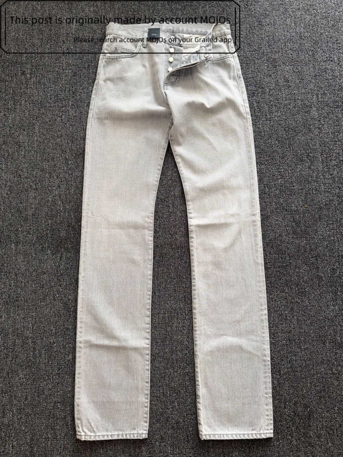 Dior Sz 29 Dior Silver Gray Denim mojos1000 Size US 29 - 2 Thumbnail