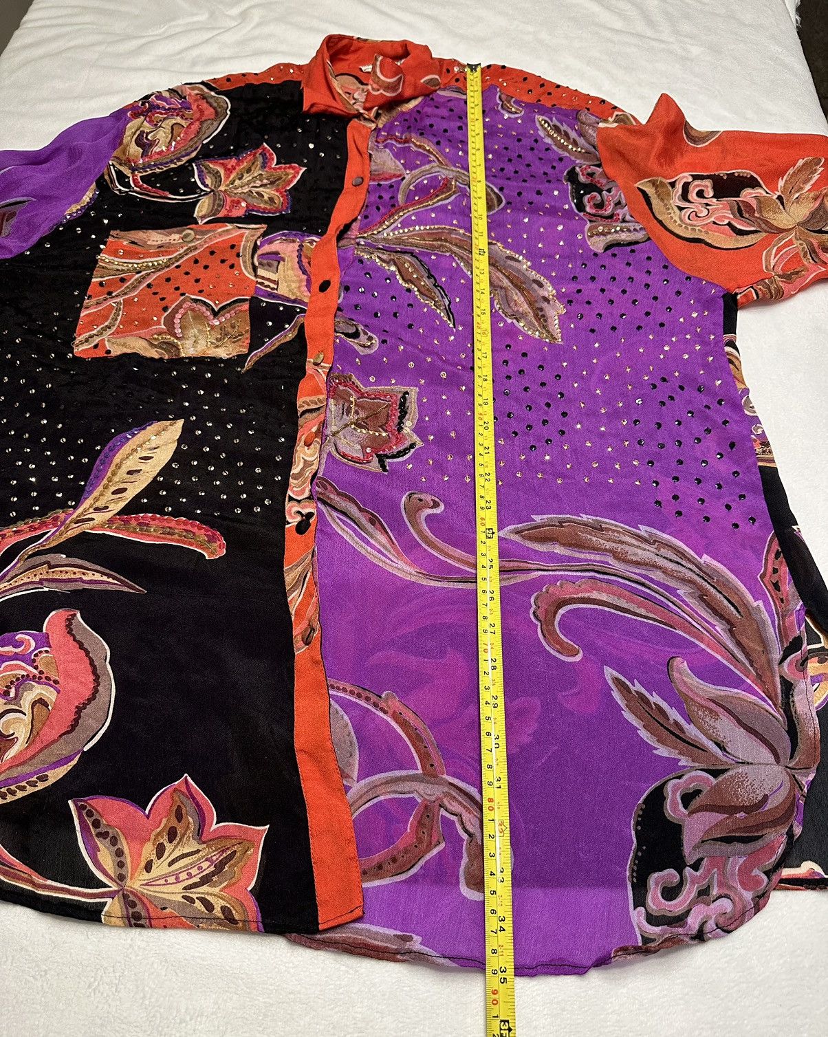Vintage Vintage Judith Ann Silk Button Up Tunic Blouse 1X 16-18 Size XL / US 12-14 / IT 48-50 - 5 Thumbnail