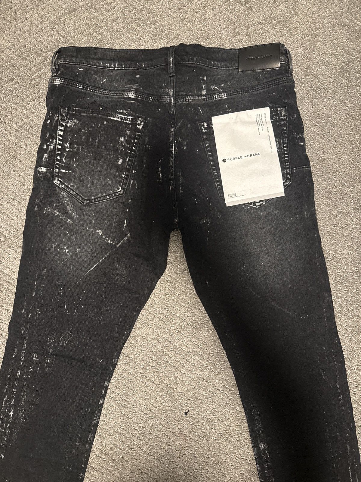 Purple Brand BNWT purple brand black metallic wash jeans Size US 34 / EU 50 - 2 Thumbnail