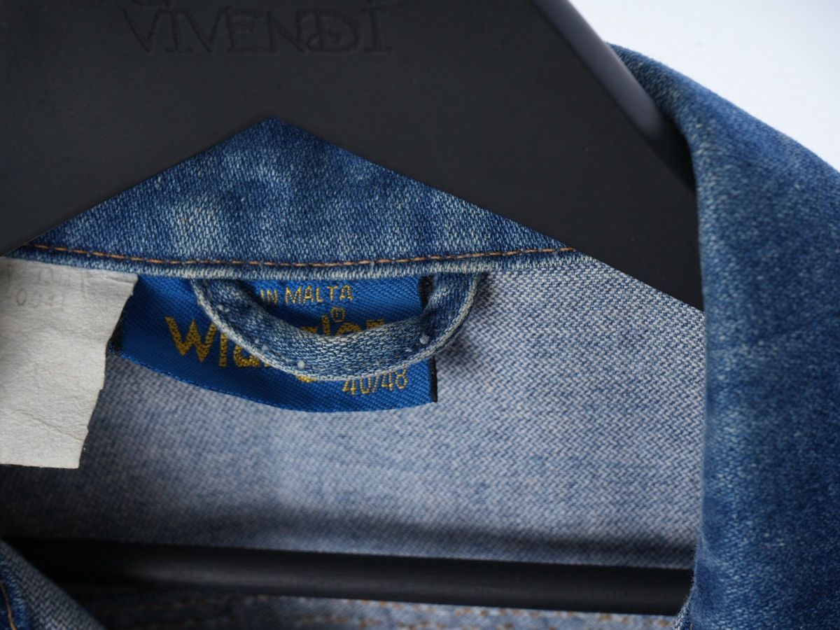 Vintage Vintage 80's Wrangler 124MJ Western Faded Blue Denim Jacket Size US M / EU 48-50 / 2 - 5 Thumbnail