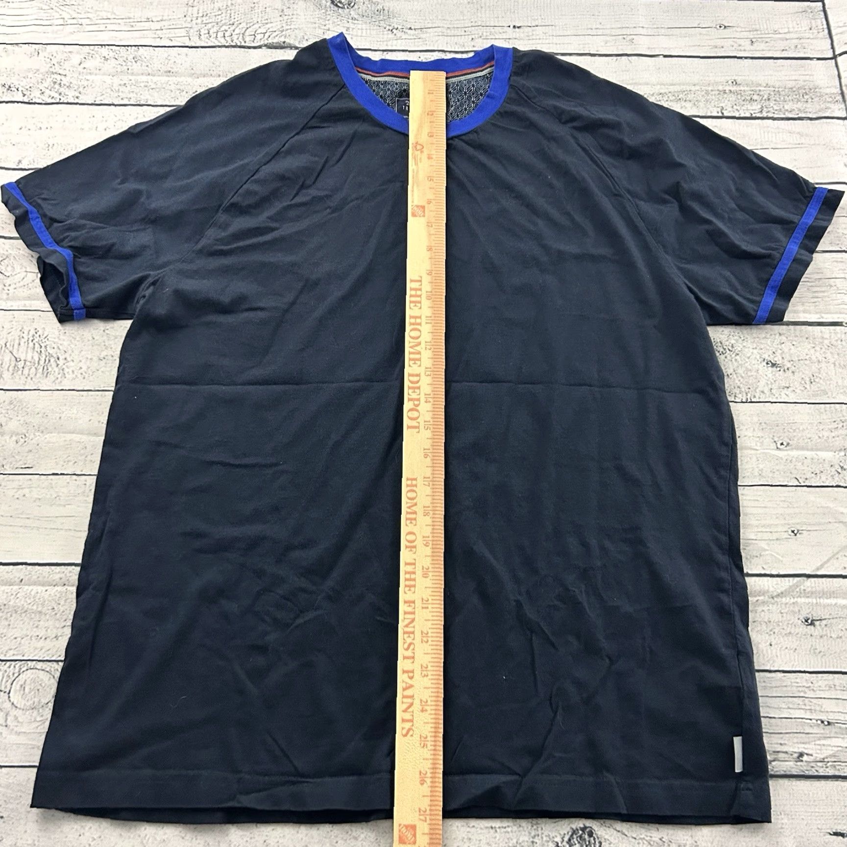 Ted Baker Ted Baker Short Sleeve Ringer T Shirt Men XL Blue Size US XL / EU 56 / 4 - 3 Thumbnail