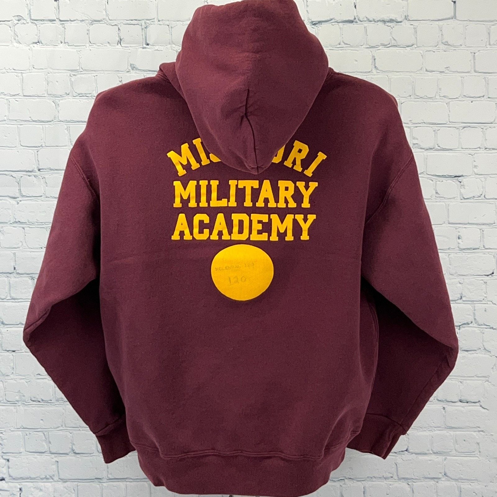 Vintage Vintage 90s Missouri Military Academy Hoodie USA Red L Size US L / EU 52-54 / 3 - 3 Thumbnail