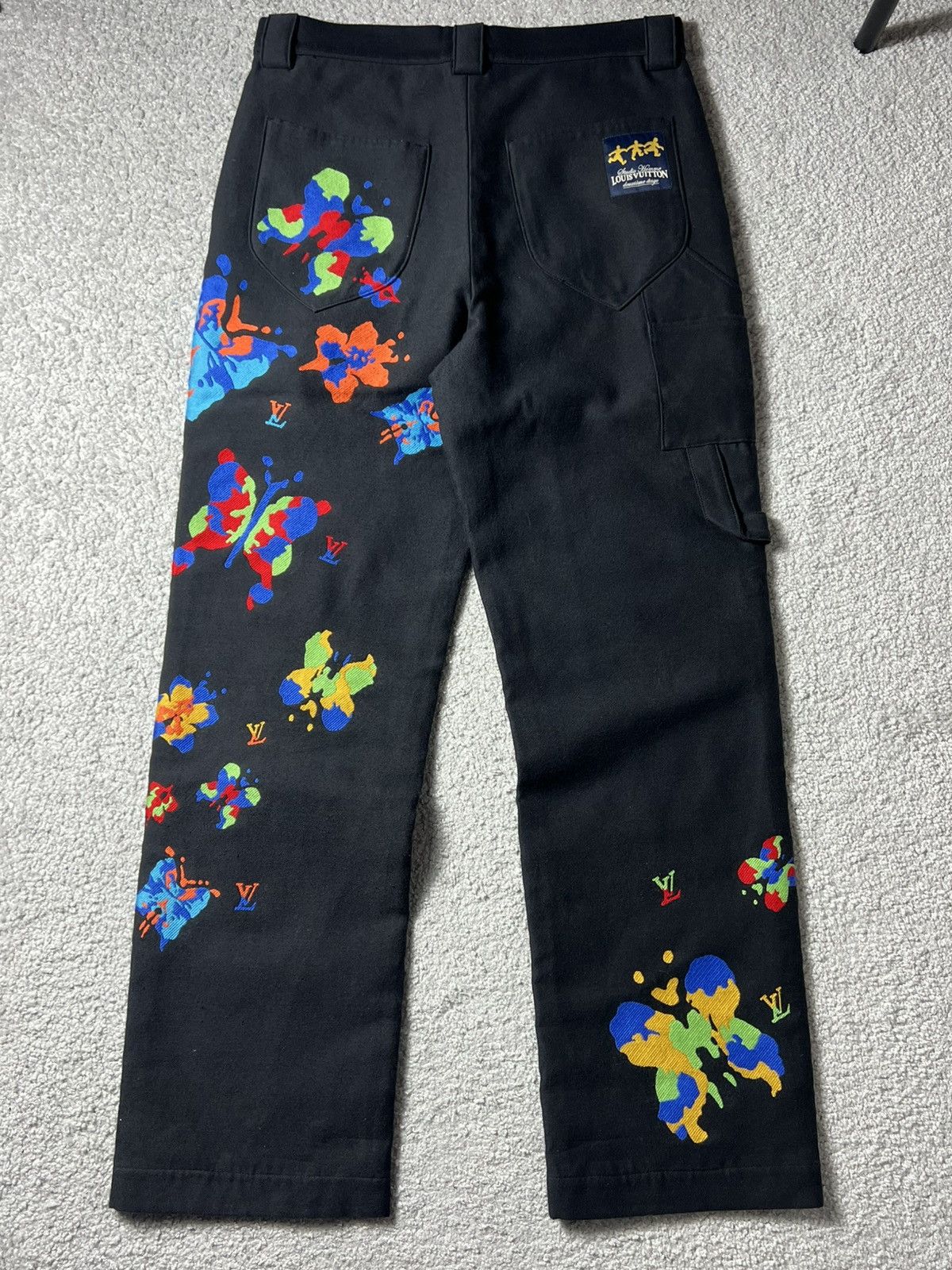 Louis Vuitton SS23 Louis Vuitton Butterfly Print Double Knee Pants Size US 32 / EU 48 - 8 Thumbnail