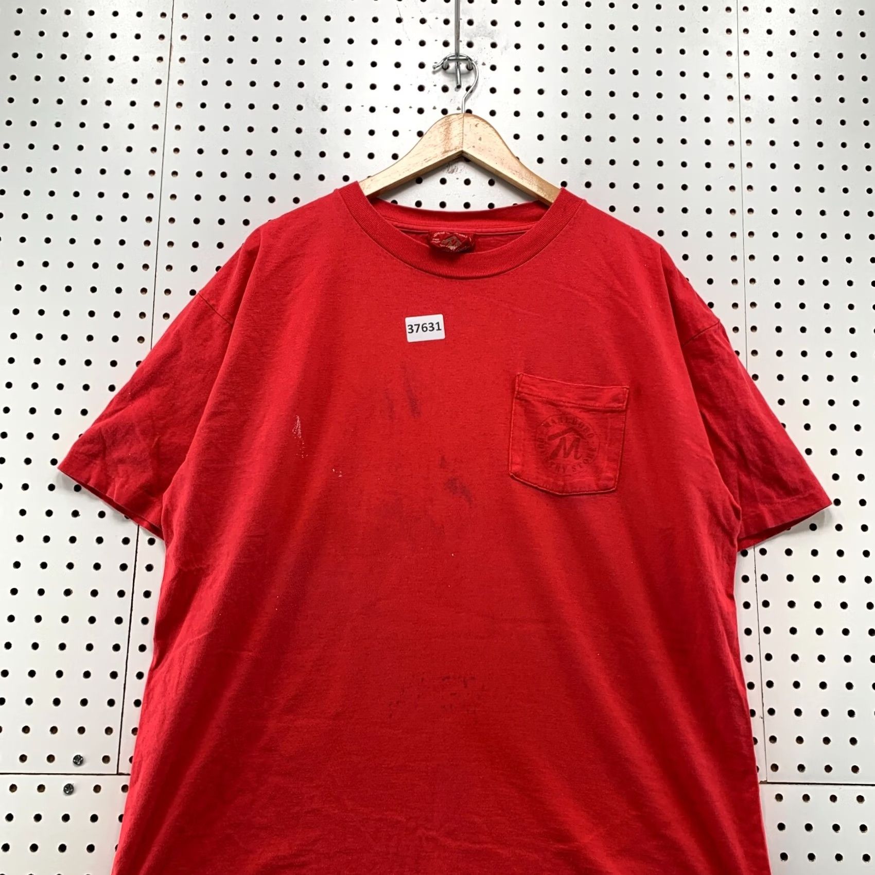Marlboro VINTAGE Marlboro Shirt Mens XL Red 90s Single Stitch DIstress Size US XL / EU 56 / 4 - 3 Thumbnail