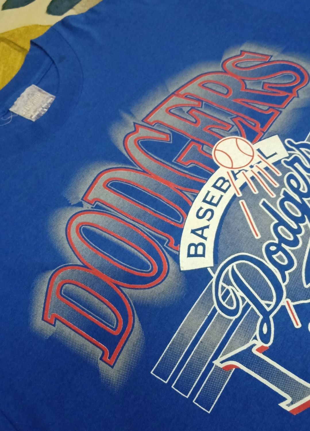 MLB × Vintage Vintage 90s MLB Los Angeles Dodgers T-shirt Size US L / EU 52-54 / 3 - 6 Thumbnail