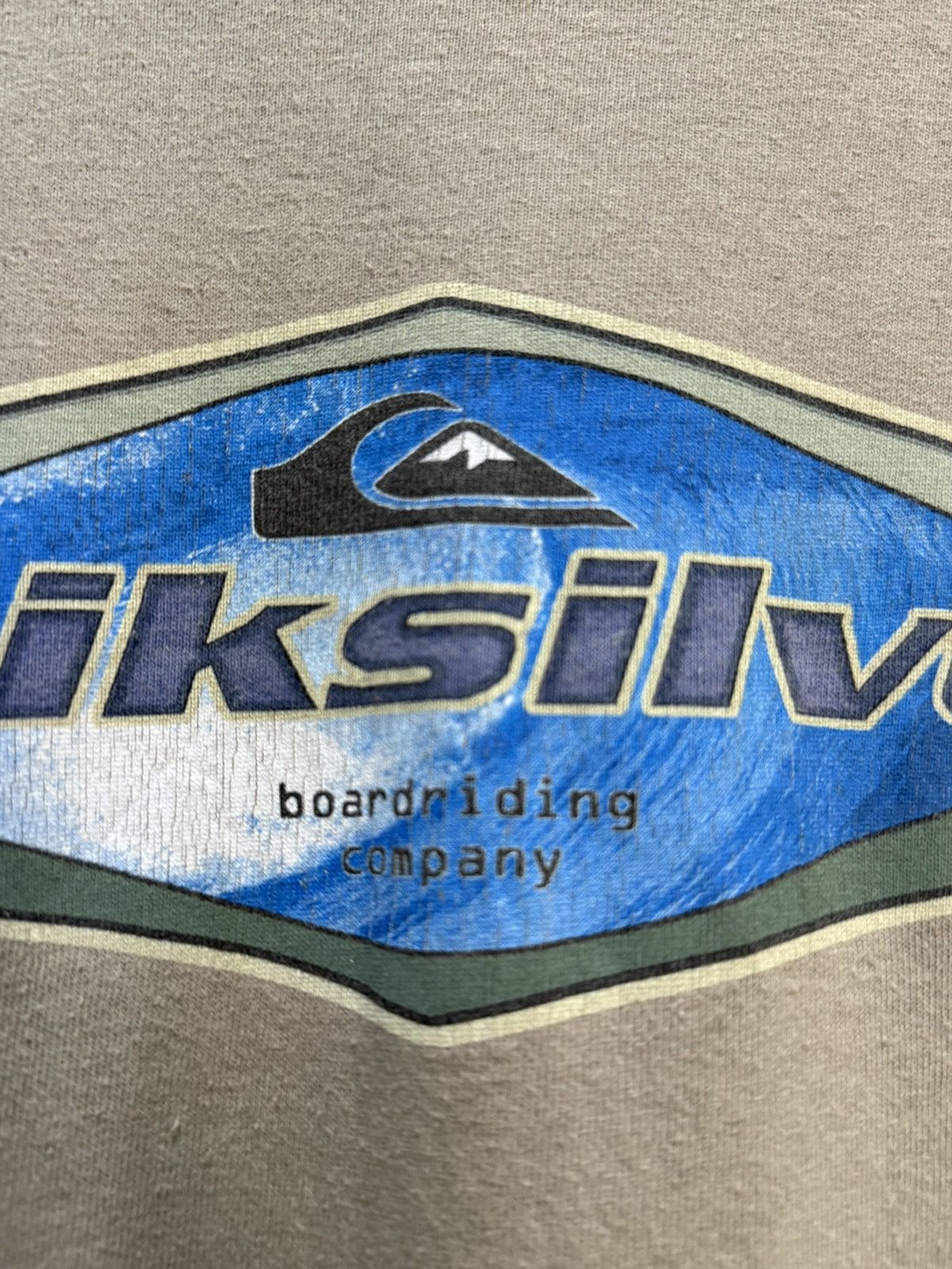 Quiksilver Vintage 90s Quiksilver Boardriding Company Surf Faded Tee Size US L / EU 52-54 / 3 - 4 Thumbnail