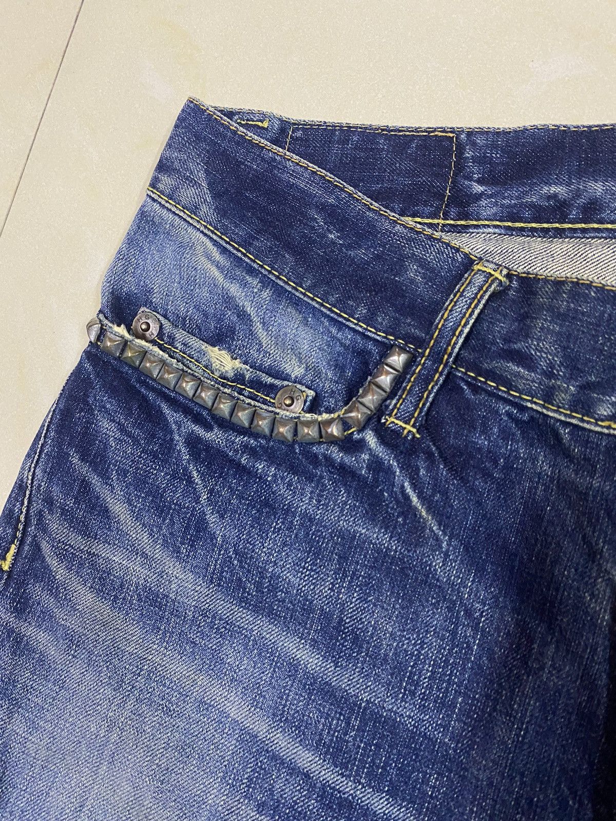 Hysteric Glamour Hysteric Glamour Studded Ripped Flared Denim Size US 31 - 3 Thumbnail