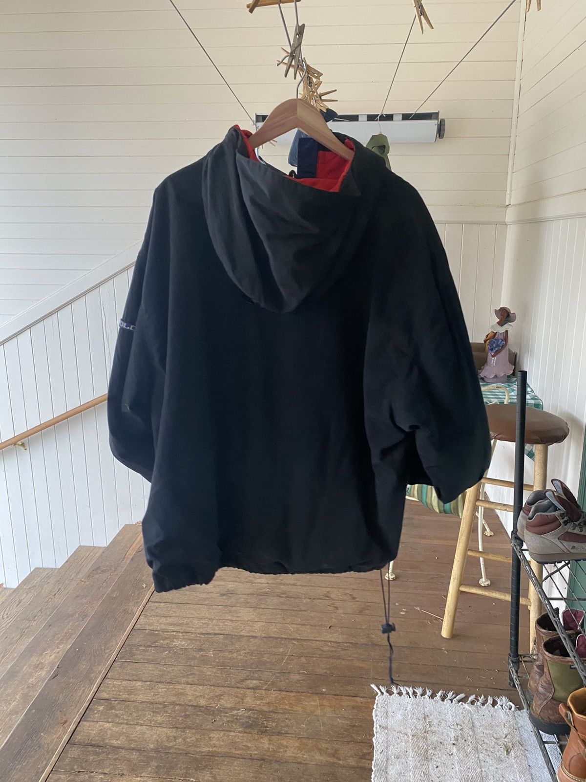 Polo Ralph Lauren Polo Ralph Lauren Racing 1992 Skiing Anorak Jacket Black Size US XL / EU 56 / 4 - 7 Thumbnail