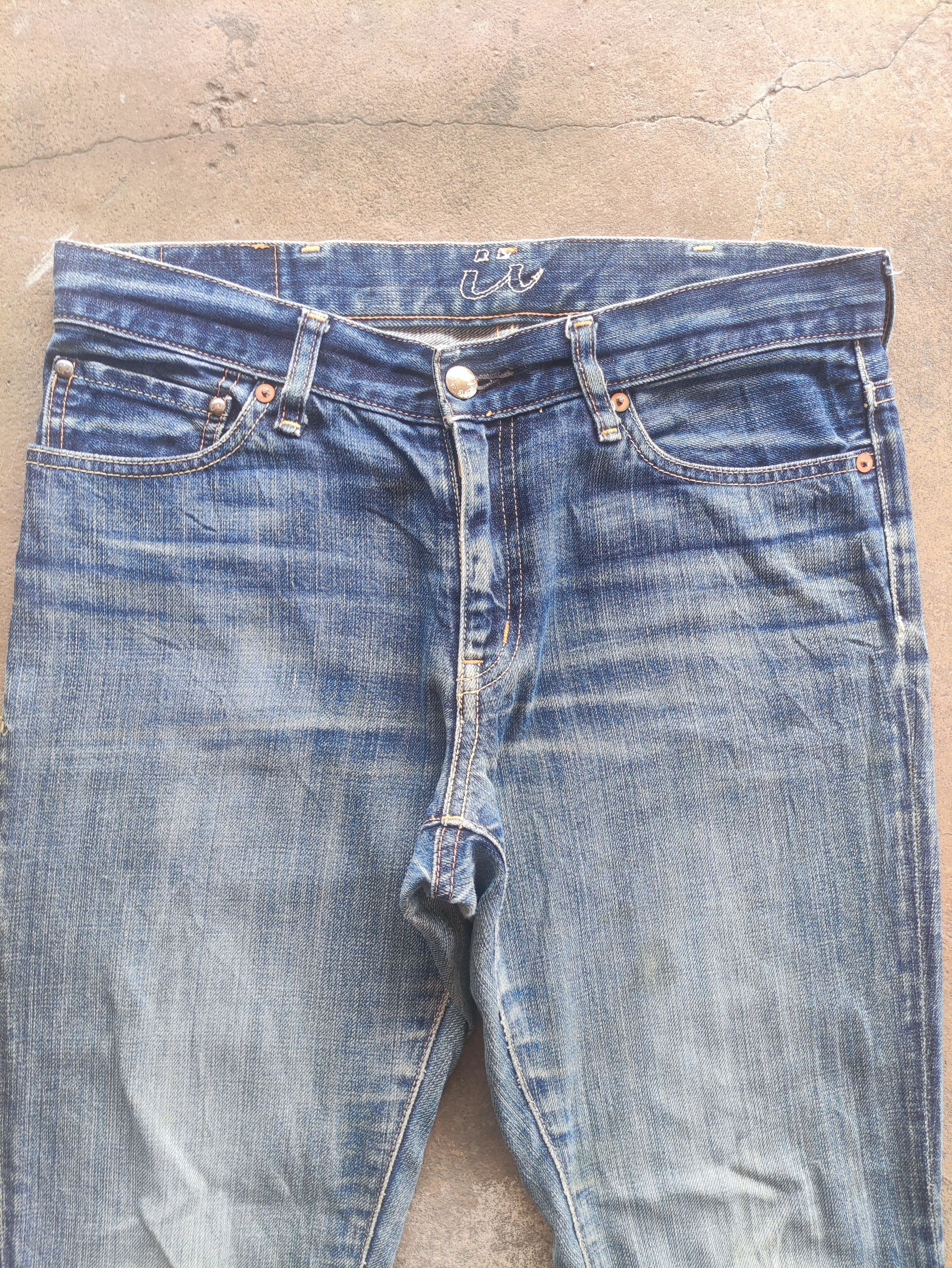 Japanese Brand × Jean × Vintage Vintage Caqu Japan Brand Distressed Jean Faded Pants Ripped Size US 33 - 3 Thumbnail