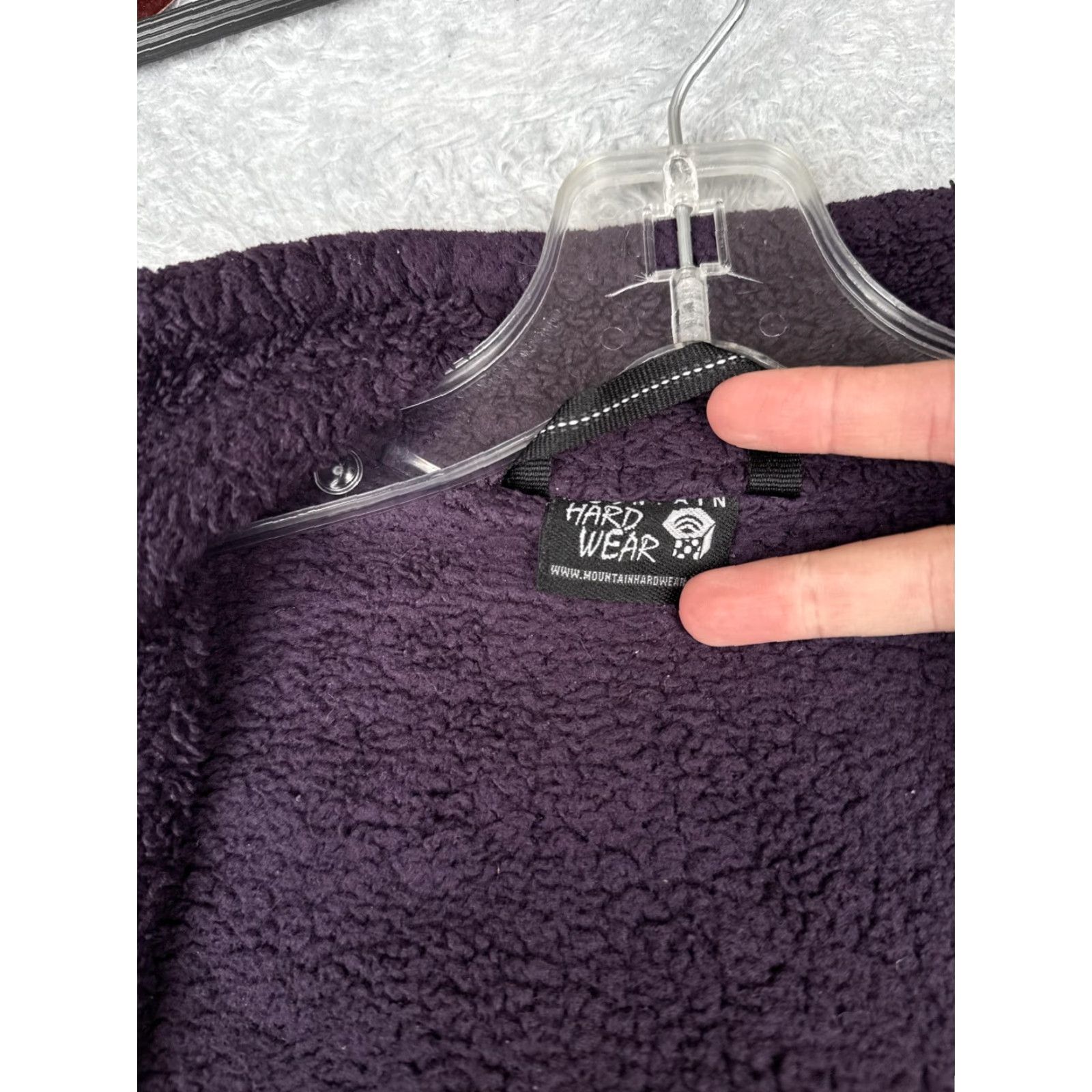 Mountain Hardwear Mountain Hardwear Jacket Womens Small Purple Fleece Full Zip Softshell READ Size S / US 4 / IT 40 - 4 Thumbnail