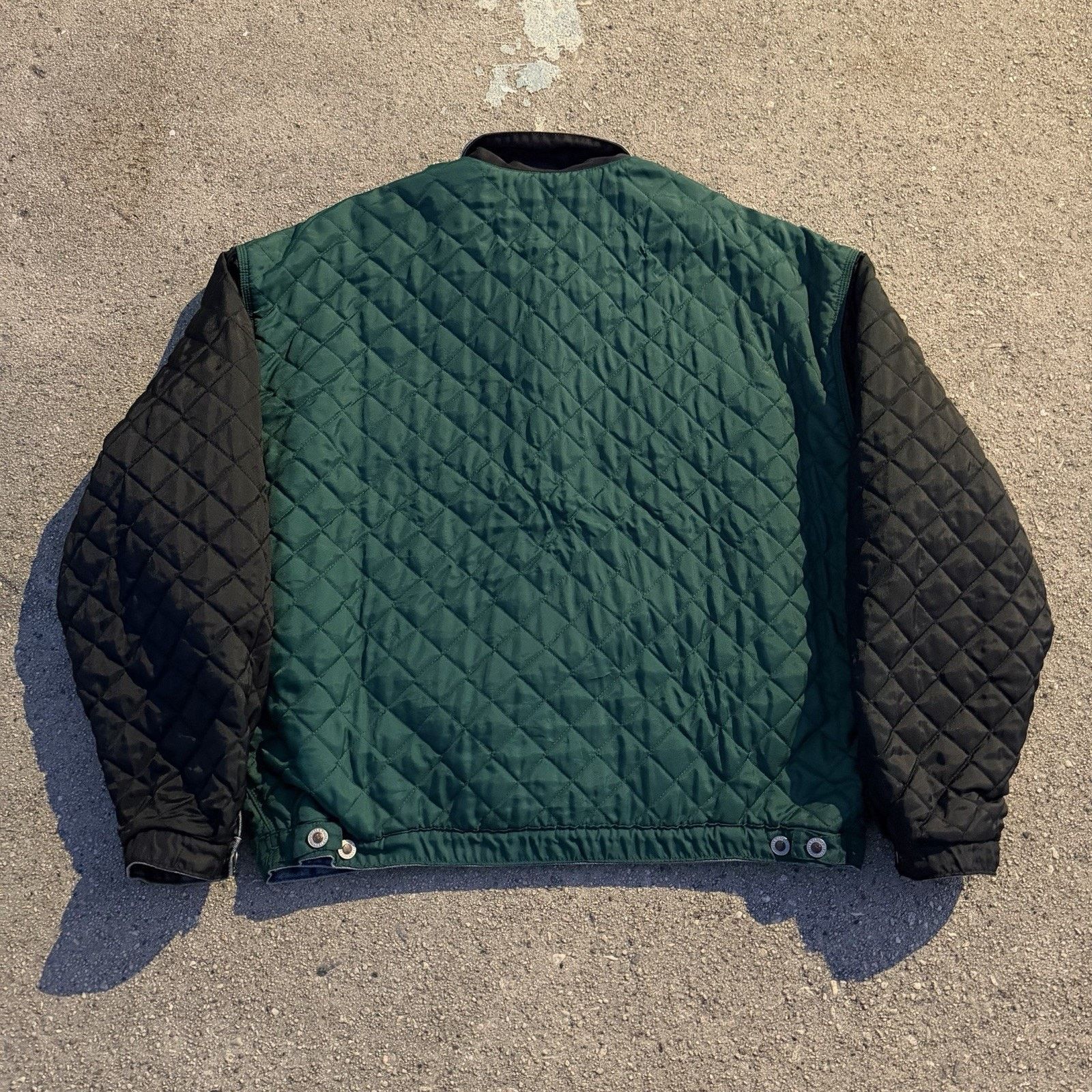 Levi's × Vintage Vintage 90s Levi’s Silvertab Reversible Puffer Denim Jacket Size US XL / EU 56 / 4 - 3 Thumbnail