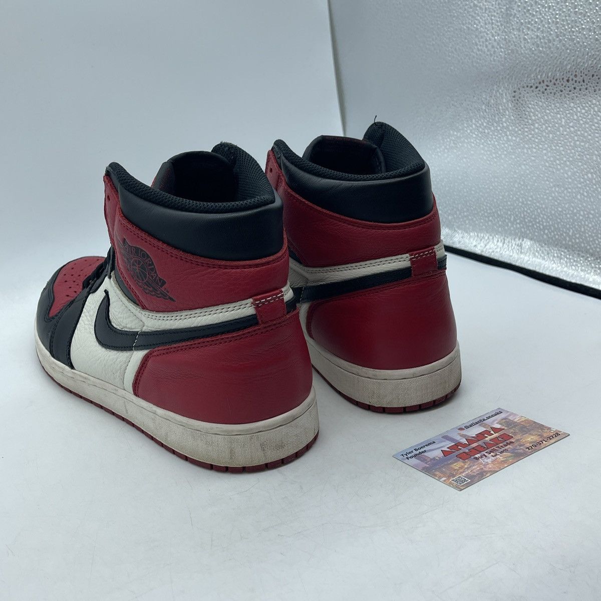 Jordan Brand Air Jordan 1 high bred toe Size US 11.5 / EU 44-45 - 4 Thumbnail
