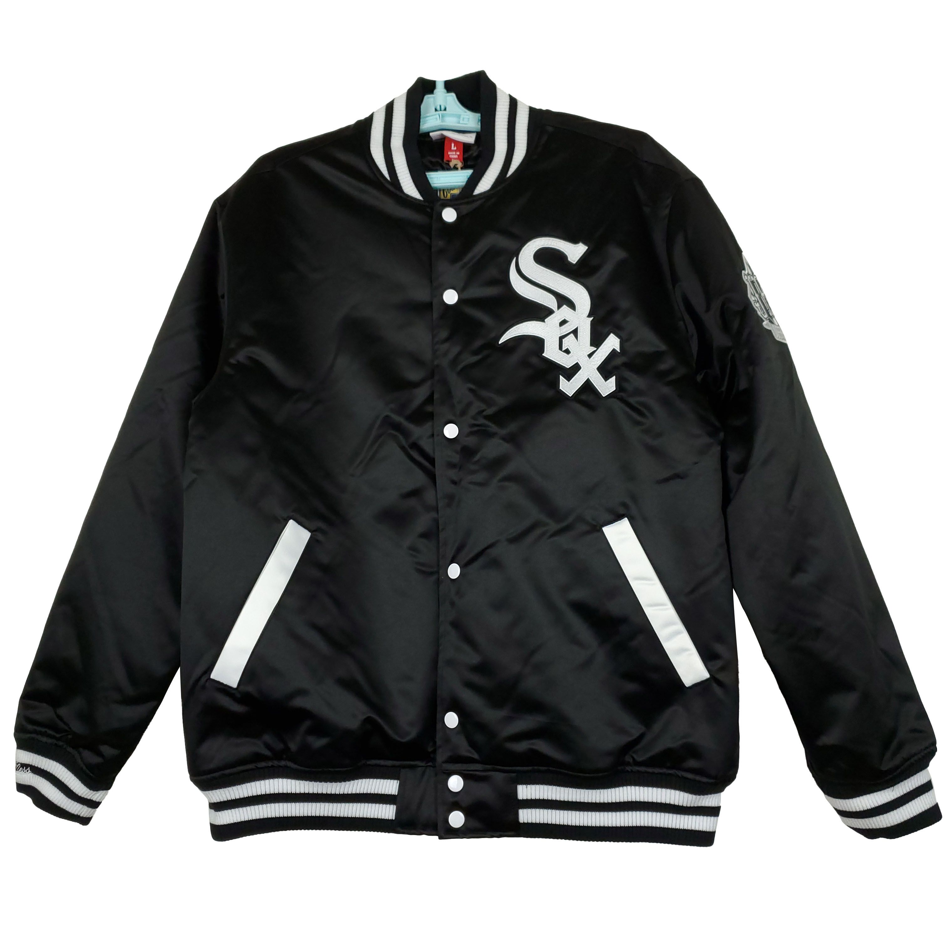 image of Joe Fresh Chicago White Sox Puff Jacket Black L Large, Men's