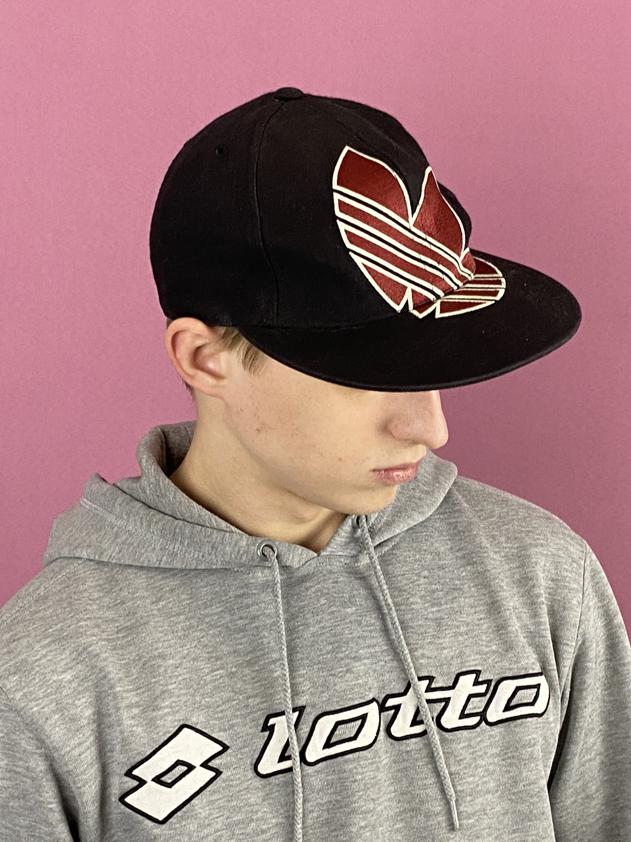 Adidas × Vintage Adidas Originals Vintage Big Logo Fitted Cap - M Size ONE SIZE - 2 Thumbnail