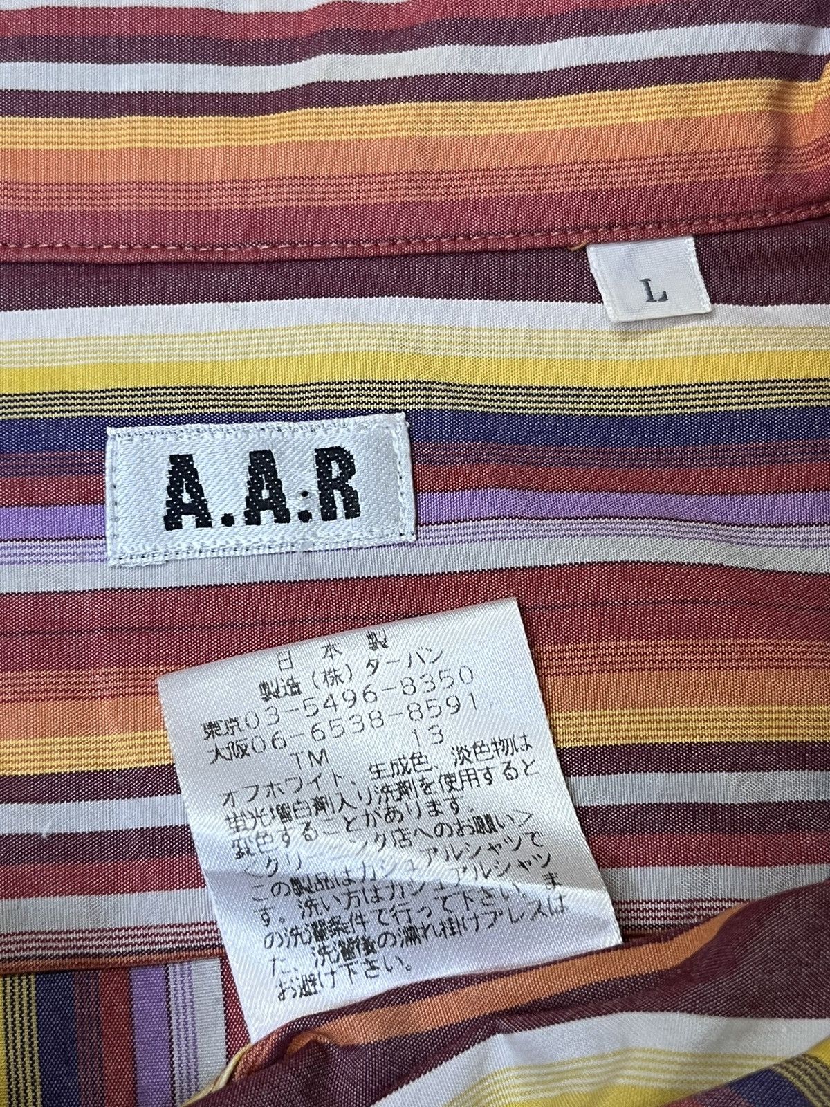 Yohji Yamamoto YOHJI YAMAMOTO AAR DURBAN STRIPED BUTTON UPS L/S SHIRT Size US M / EU 48-50 / 2 - 10 Thumbnail