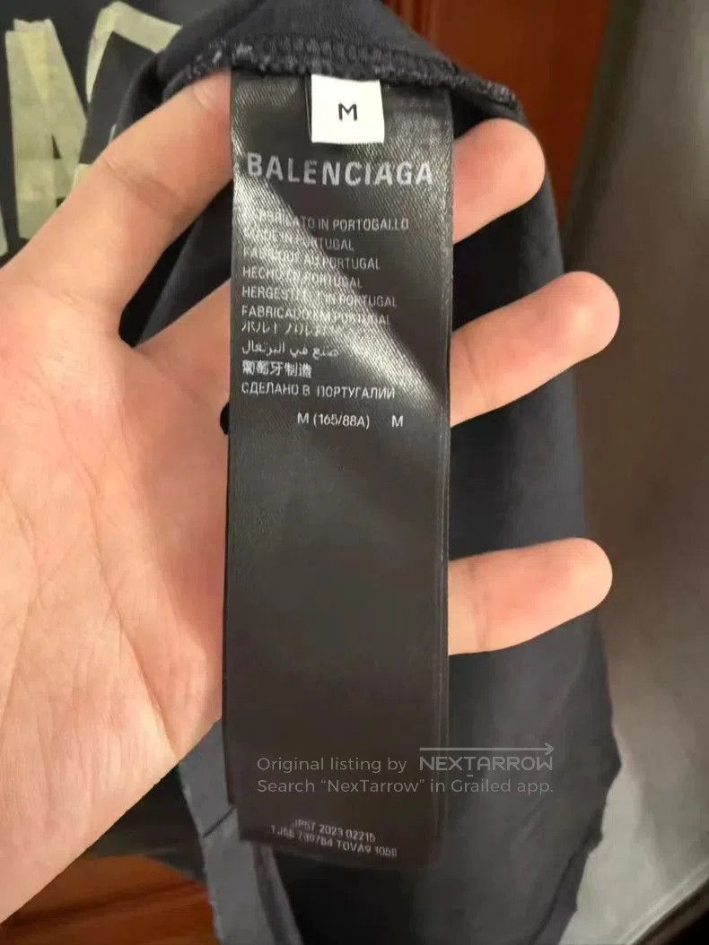 Balenciaga Balenciaga Tape Short Sleeve T-shirt. Size US M / EU 48-50 / 2 - 5 Thumbnail